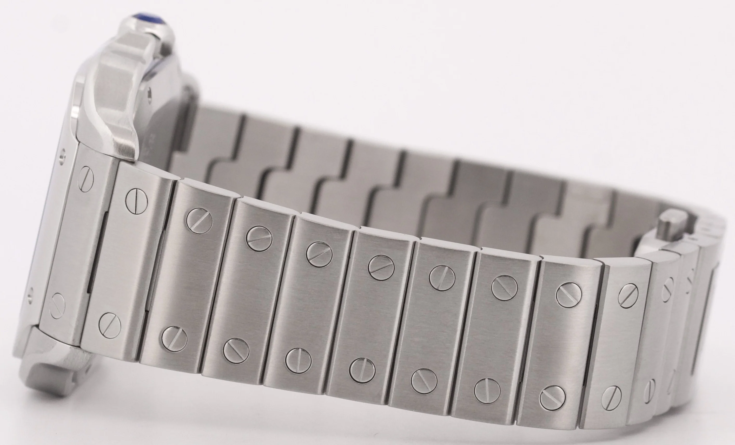 2022 PAPERS Cartier Santos Mid-Size 35mm Stainless Steel White WSSA0029 4075 BOX - Image 7
