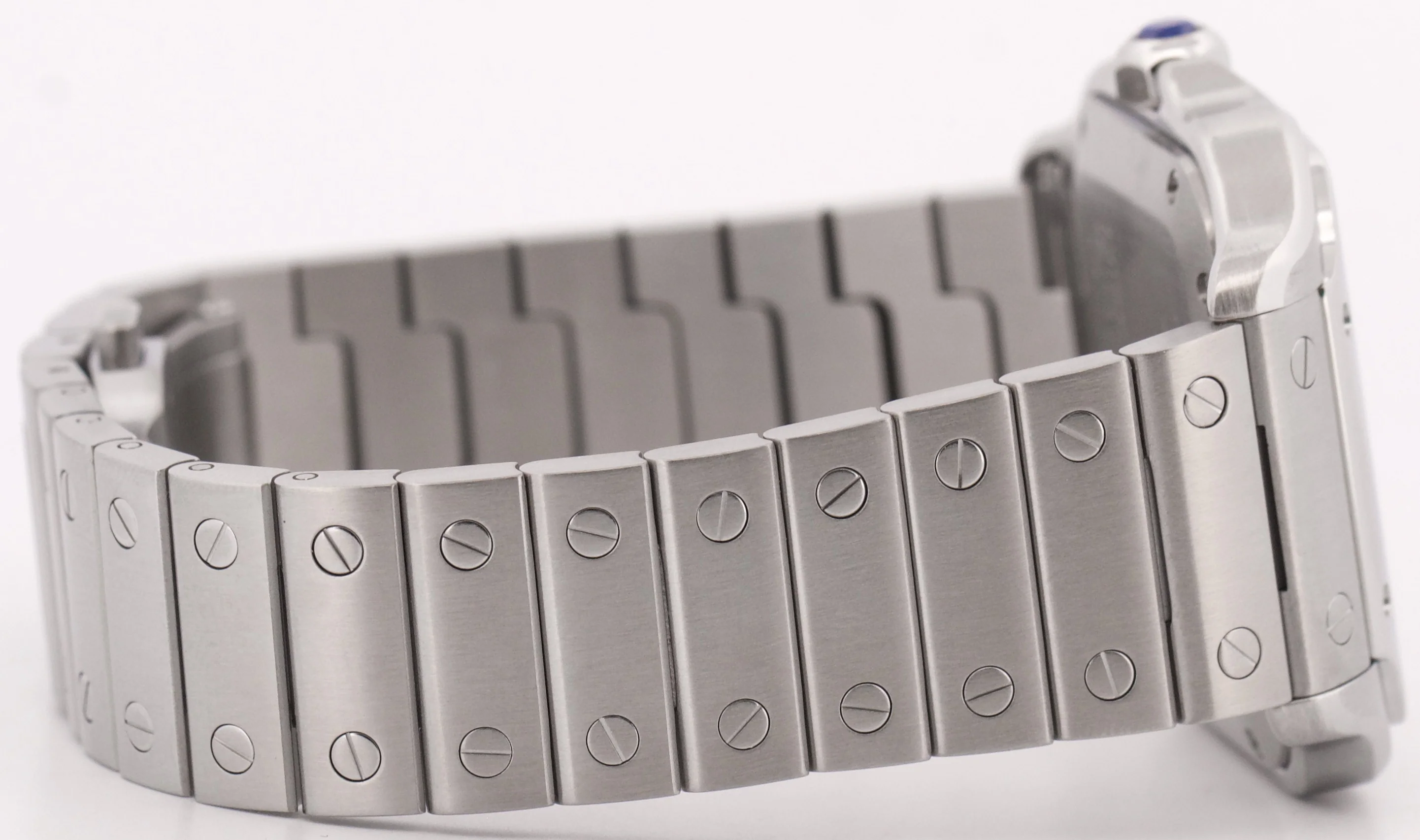2022 PAPERS Cartier Santos Mid-Size 35mm Stainless Steel White WSSA0029 4075 BOX - Image 8