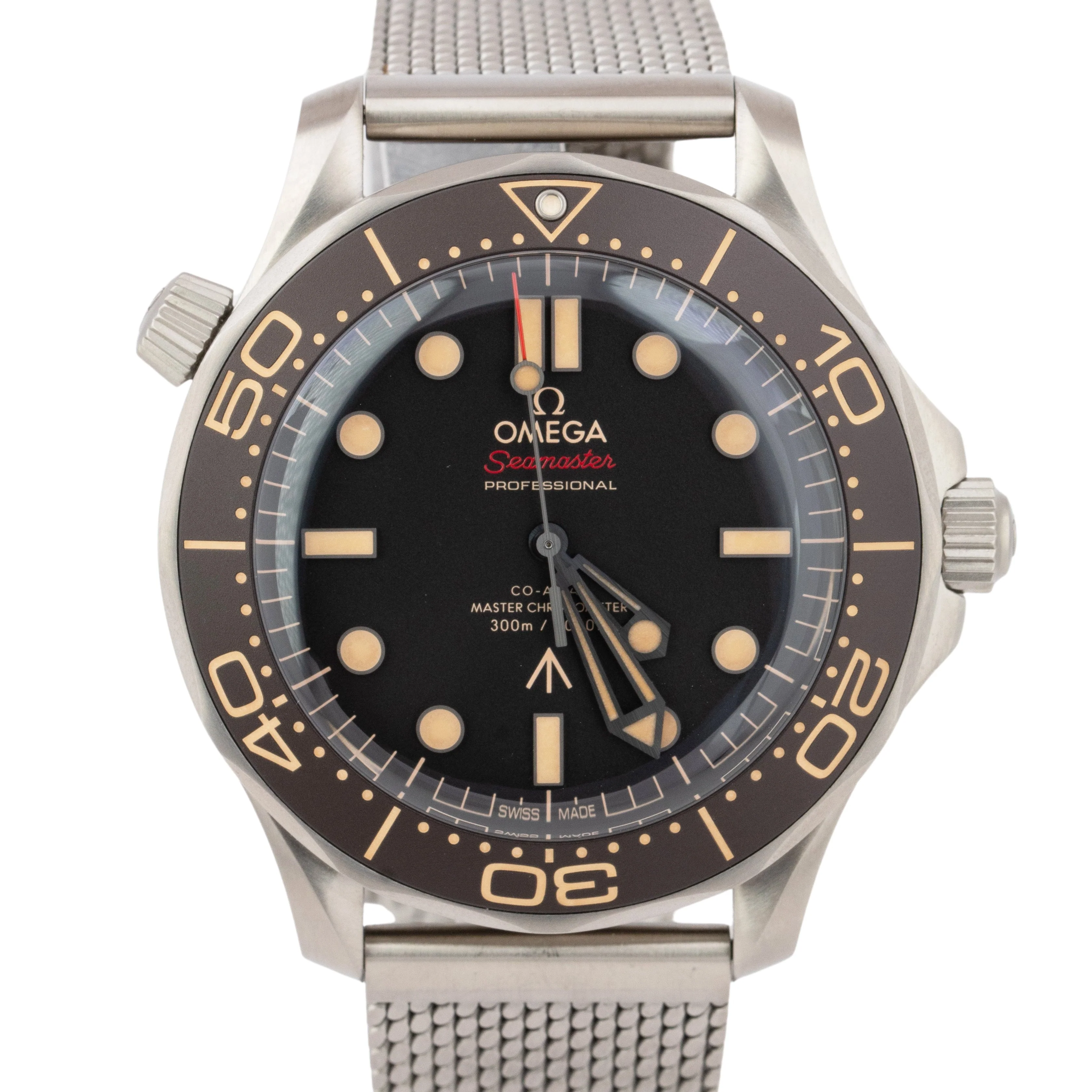 2022 PAPERS Omega Seamaster 007 Bond 42mm Brown TITANIUM 210.92.42.20.01.001 BOX