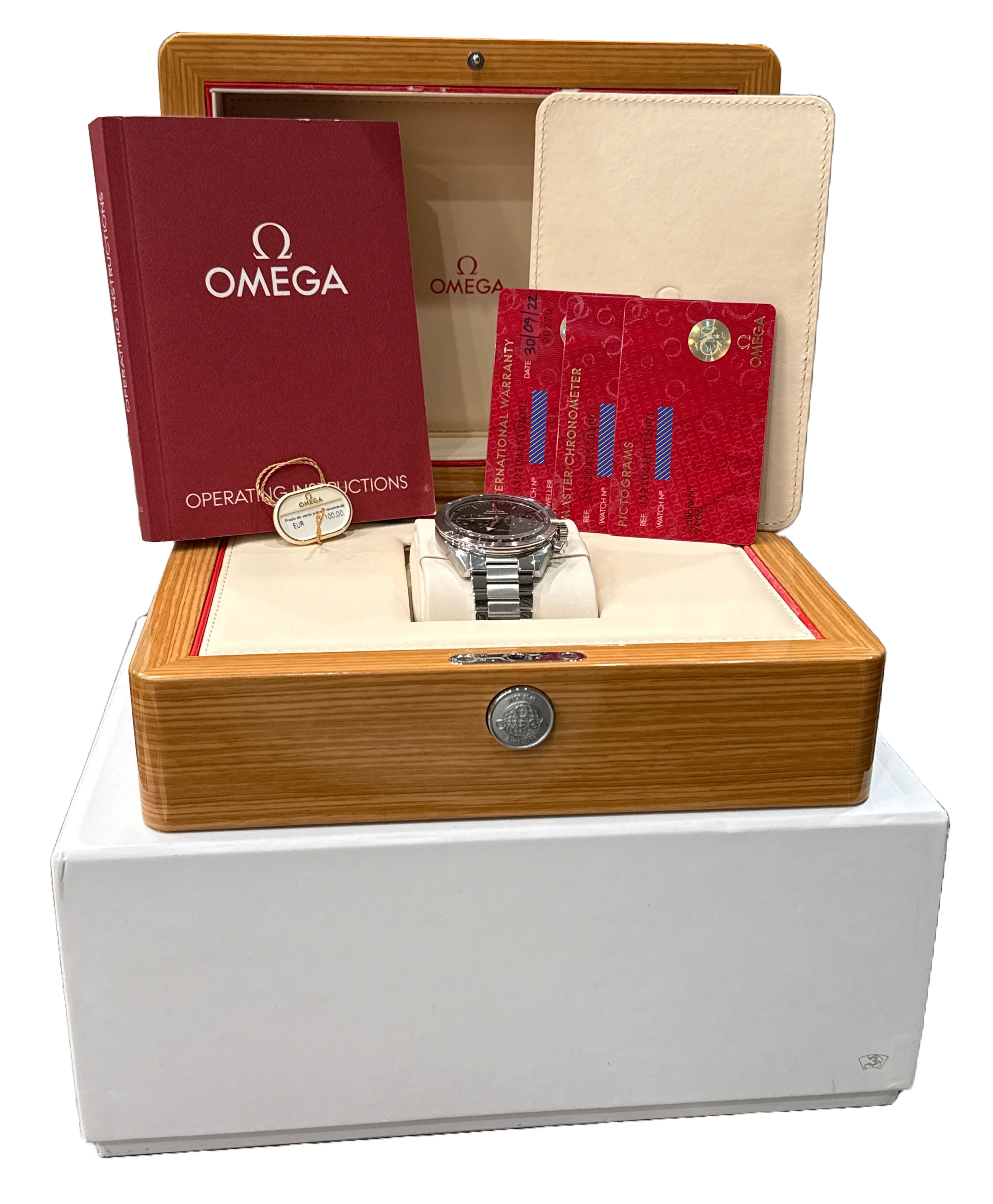 2022 PAPERS Omega Speedmaster '57 Stainless BLACK 40.5mm 332.10.41.51.01.001 BOX - Image 2