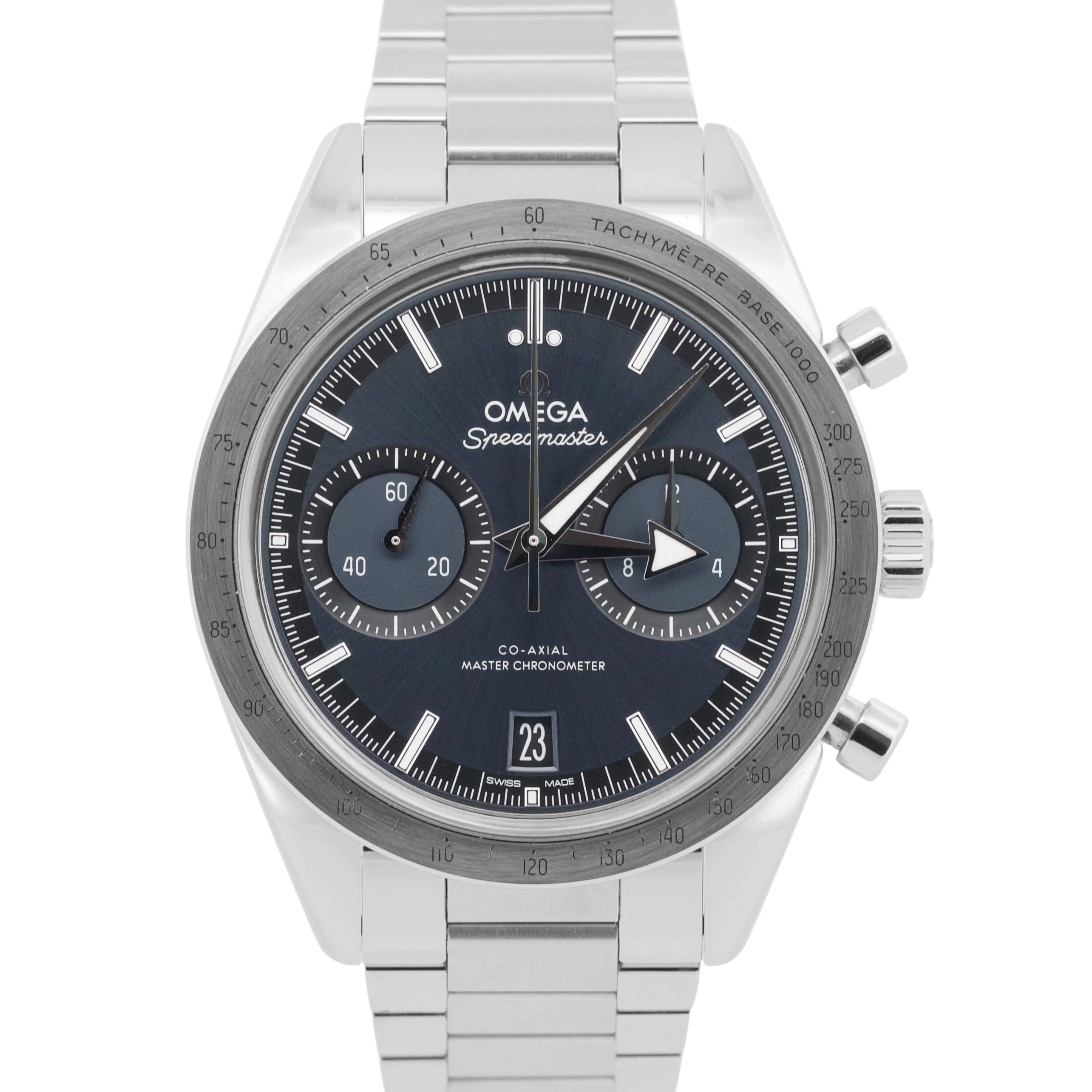 2022 PAPERS Omega Speedmaster '57 Stainless BLUE 40.5mm 332.10.41.51.03.001 BOX