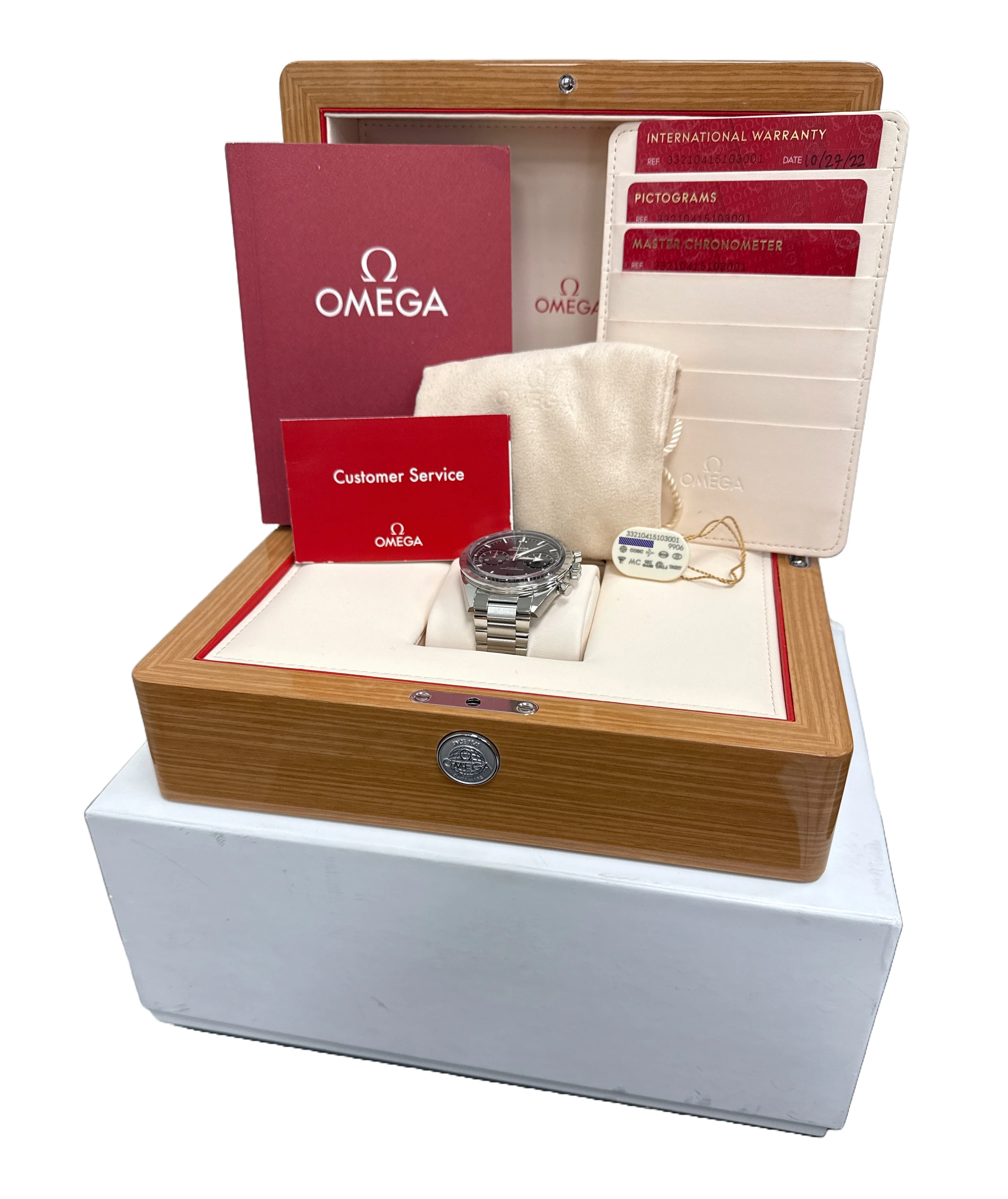 2022 PAPERS Omega Speedmaster '57 Stainless BLUE 40.5mm 332.10.41.51.03.001 BOX - Image 2