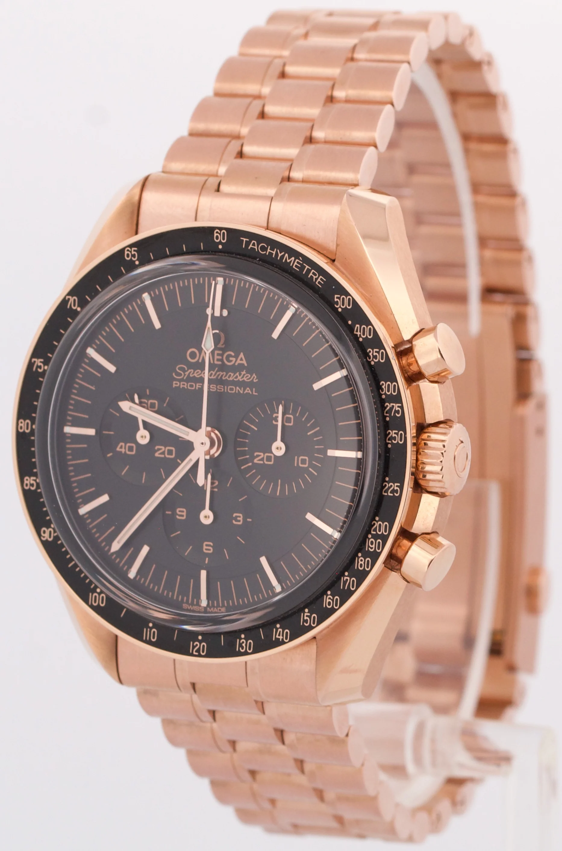 2022 PAPERS Omega Speedmaster Moonwatch 18K Gold 42mm 310.60.42.50.01.001 BOX - Image 3