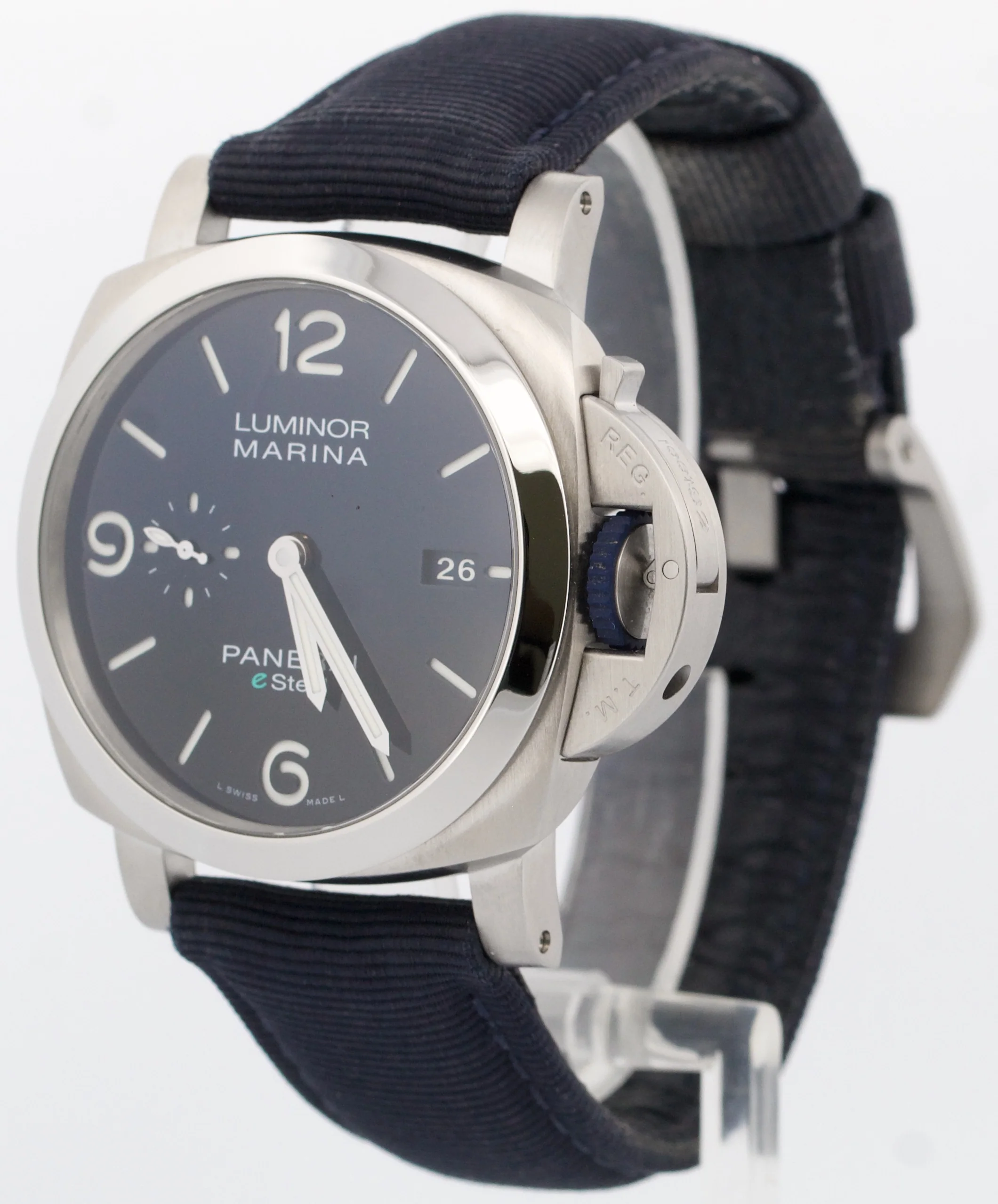 2022 PAPERS Panerai Luminor Marina BLU PROFONDO e-Steel Blue 44mm PAM01157 BOX - Image 3