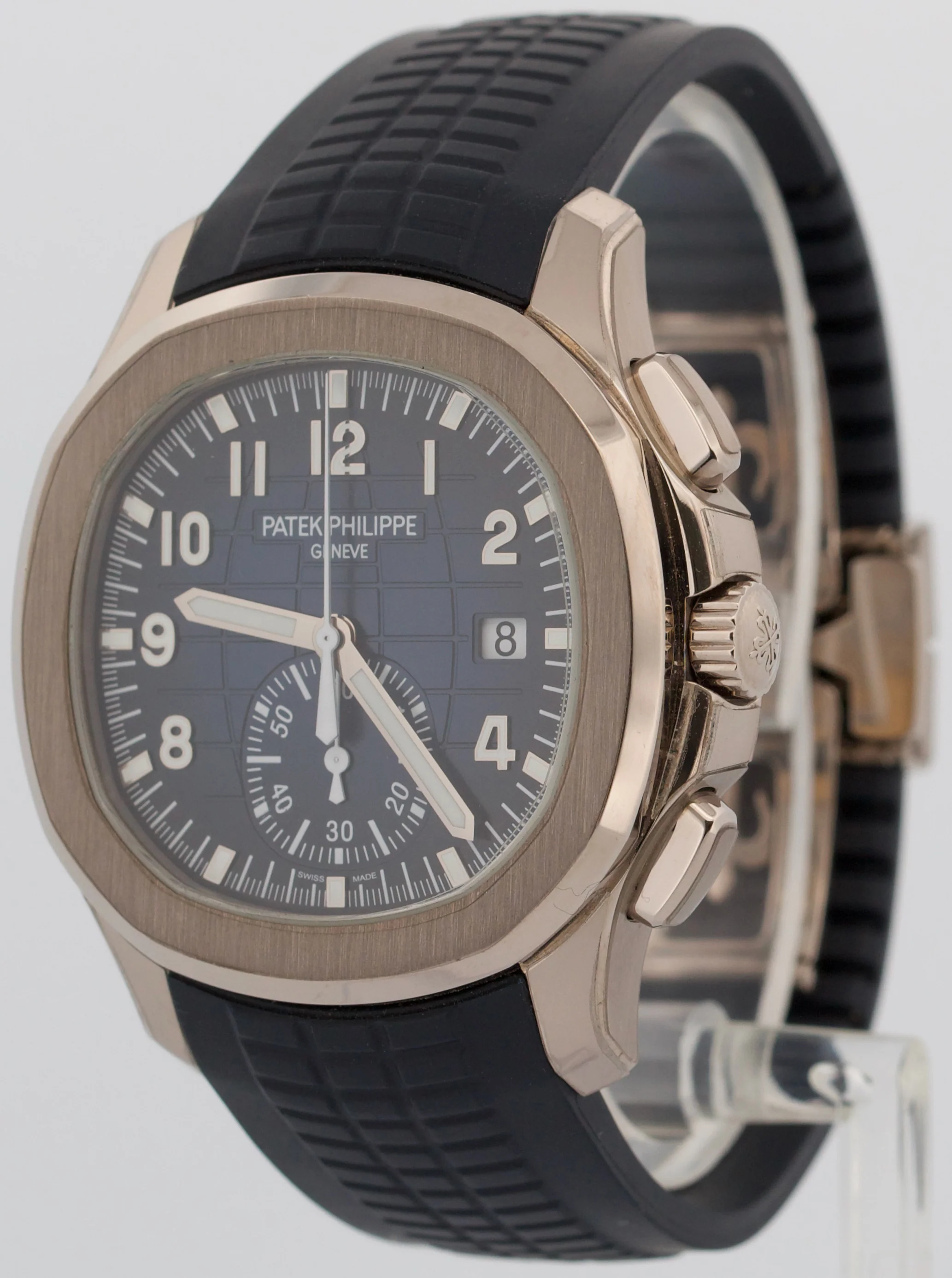 2022 PAPERS Patek Philippe Aquanaut BLUE 18K White Gold 42.2mm 5968G-001 BOX - Image 3