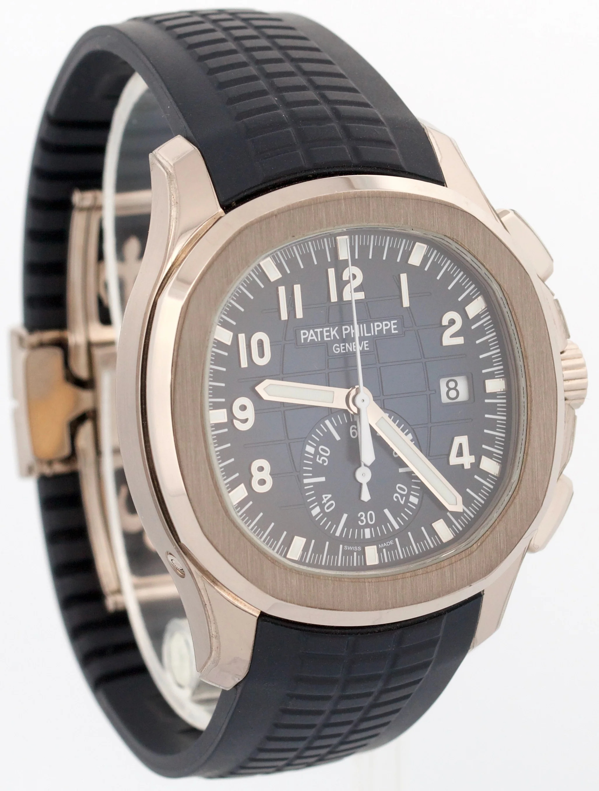 2022 PAPERS Patek Philippe Aquanaut BLUE 18K White Gold 42.2mm 5968G-001 BOX - Image 4