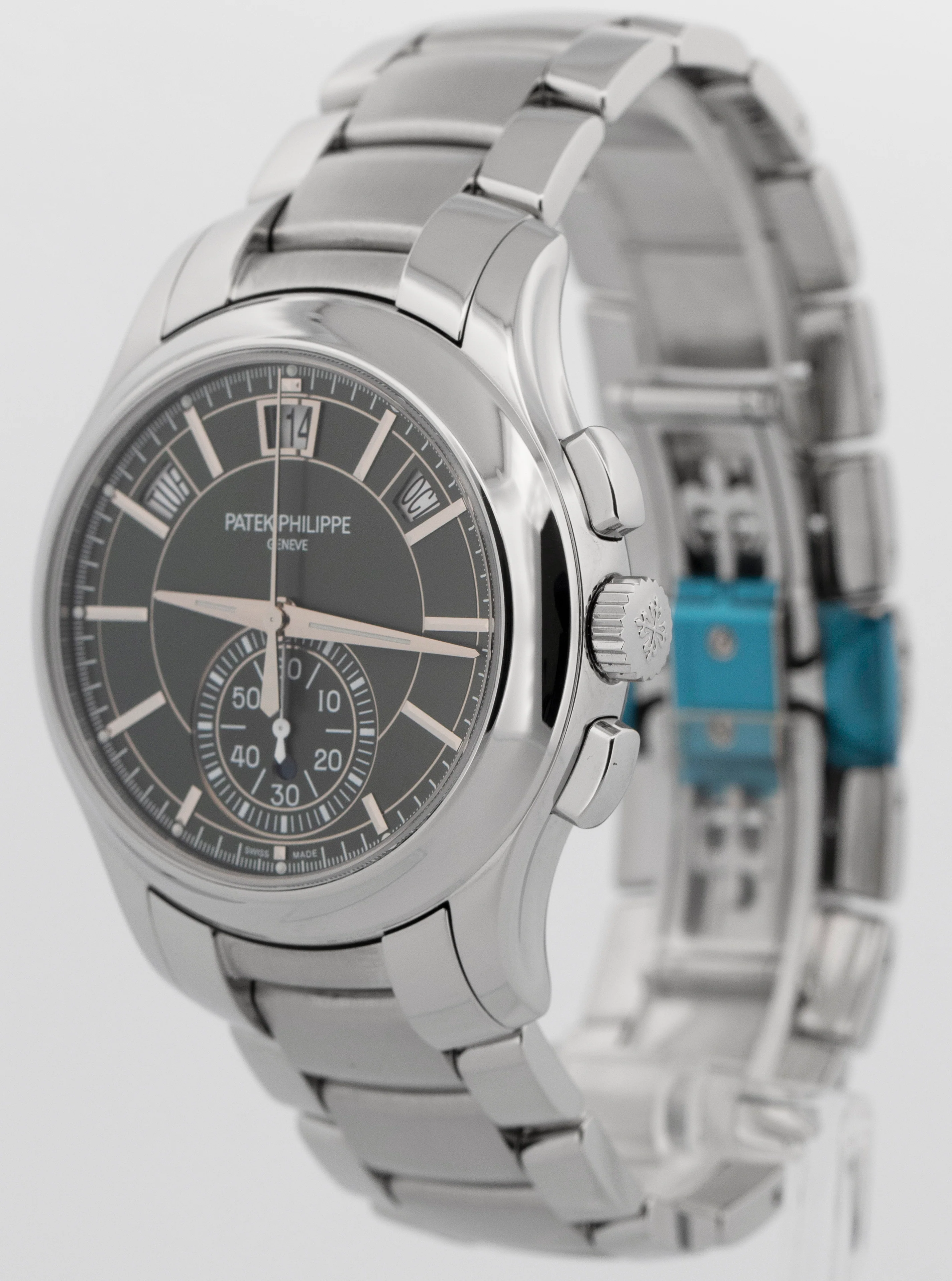 2022 PAPERS Patek Philippe Flyback Complications GREEN Steel Annual 5905/1A BOX - Image 3