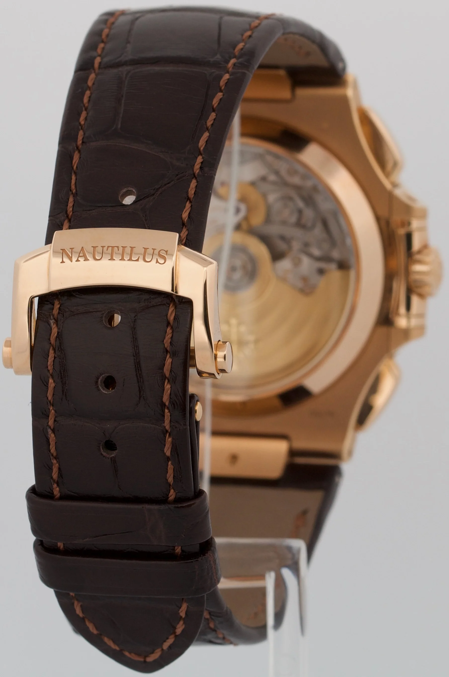 2022 PAPERS Patek Philippe Nautilus 40.5mm CHOCOLATE 18K Rose Gold 5980R-001 BOX - Image 6