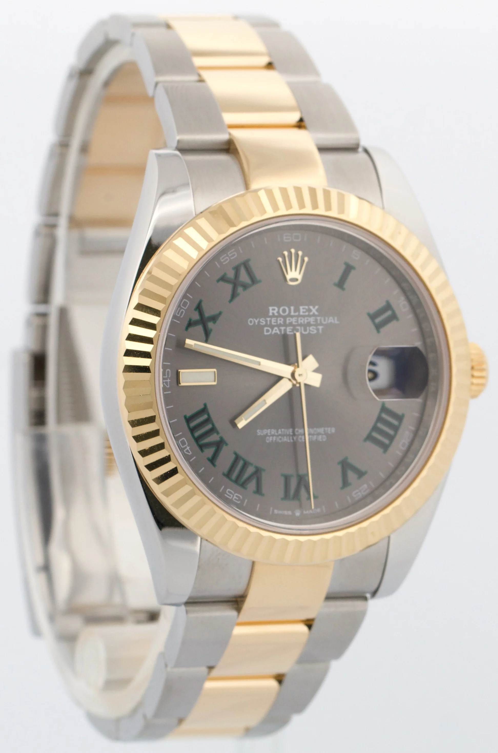 2022 PAPERS Rolex DateJust 41 WIMBLEDON 18K Steel OYSTER 41mm 126333 Watch BOX - Image 4