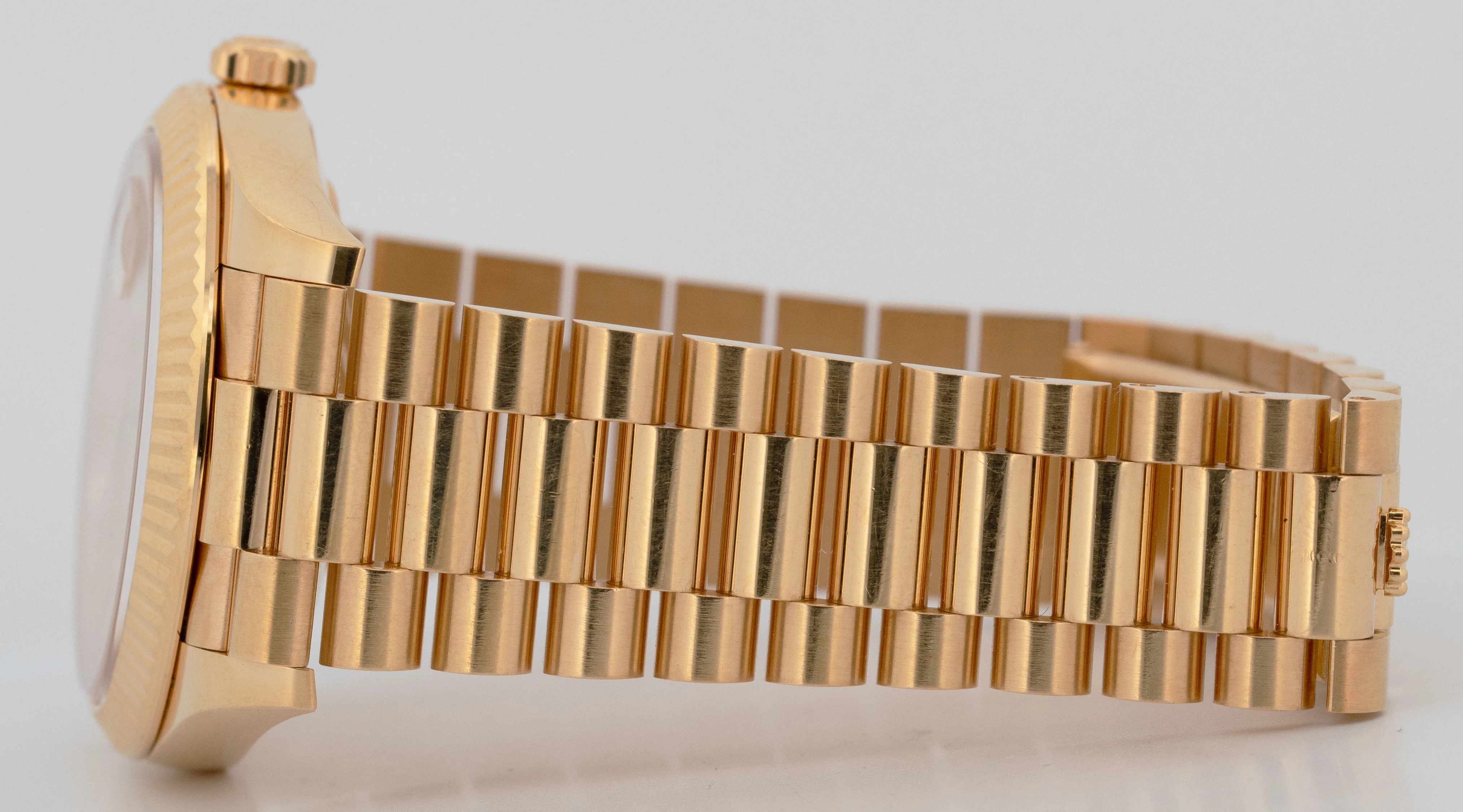 2022 PAPERS Rolex Day-Date President 40mm CHAMPAGNE BAGUETTE DIAMOND 228238 BOX - Image 6