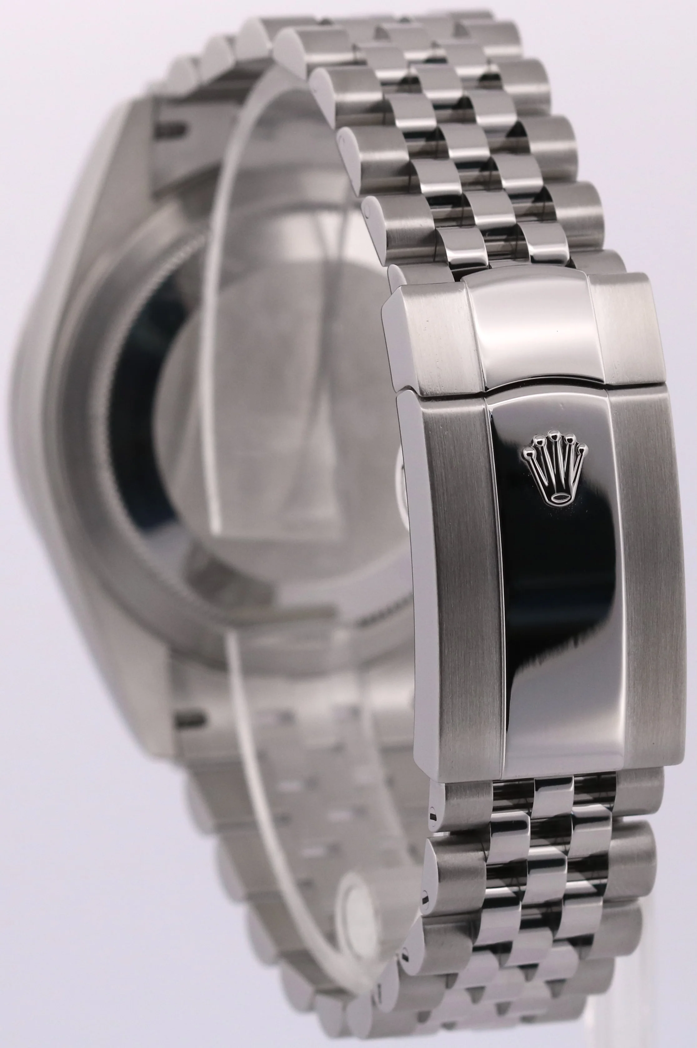 2022 PAPERS Rolex Sky-Dweller BLACK Steel 18K White Gold 42mm JUBILEE 326934 BOX - Image 5