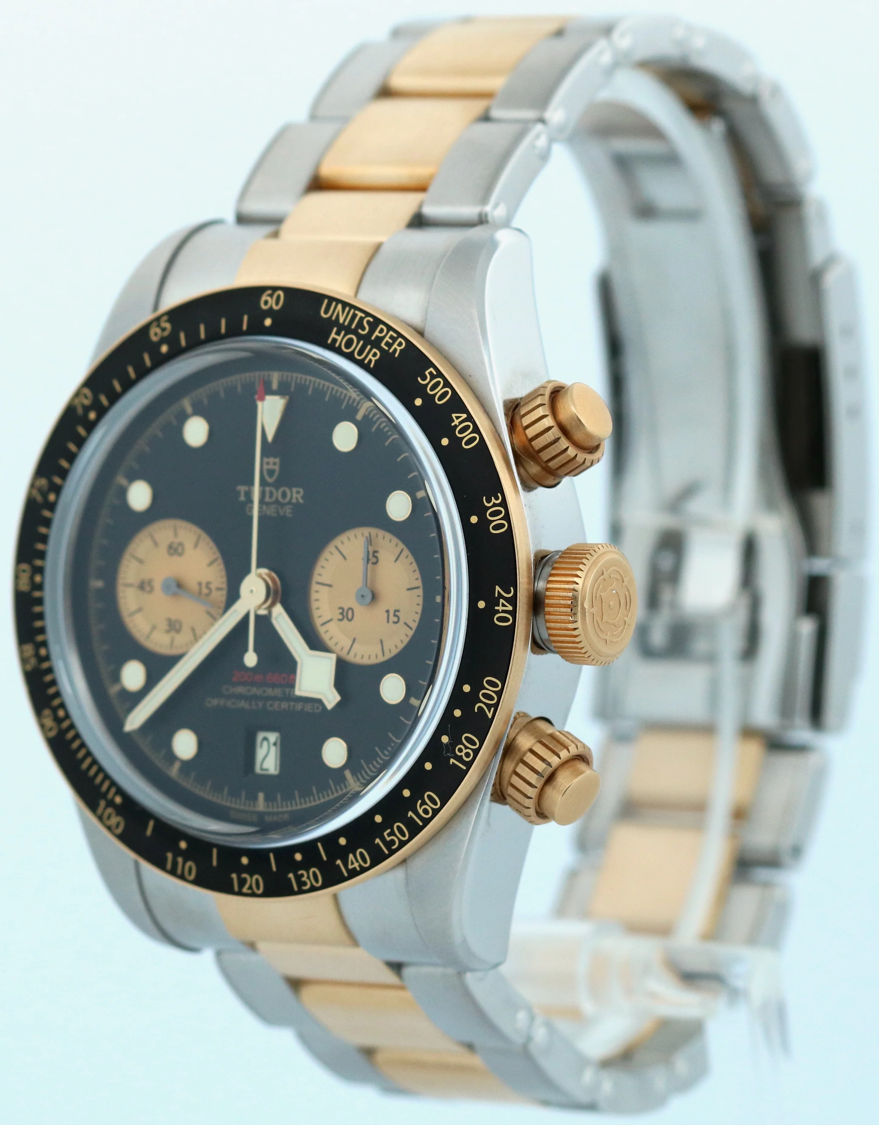 2022 PAPERS Tudor Black Bay Chrono S&G 41mm 18K Gold Black Steel 79363N BOX - Image 3