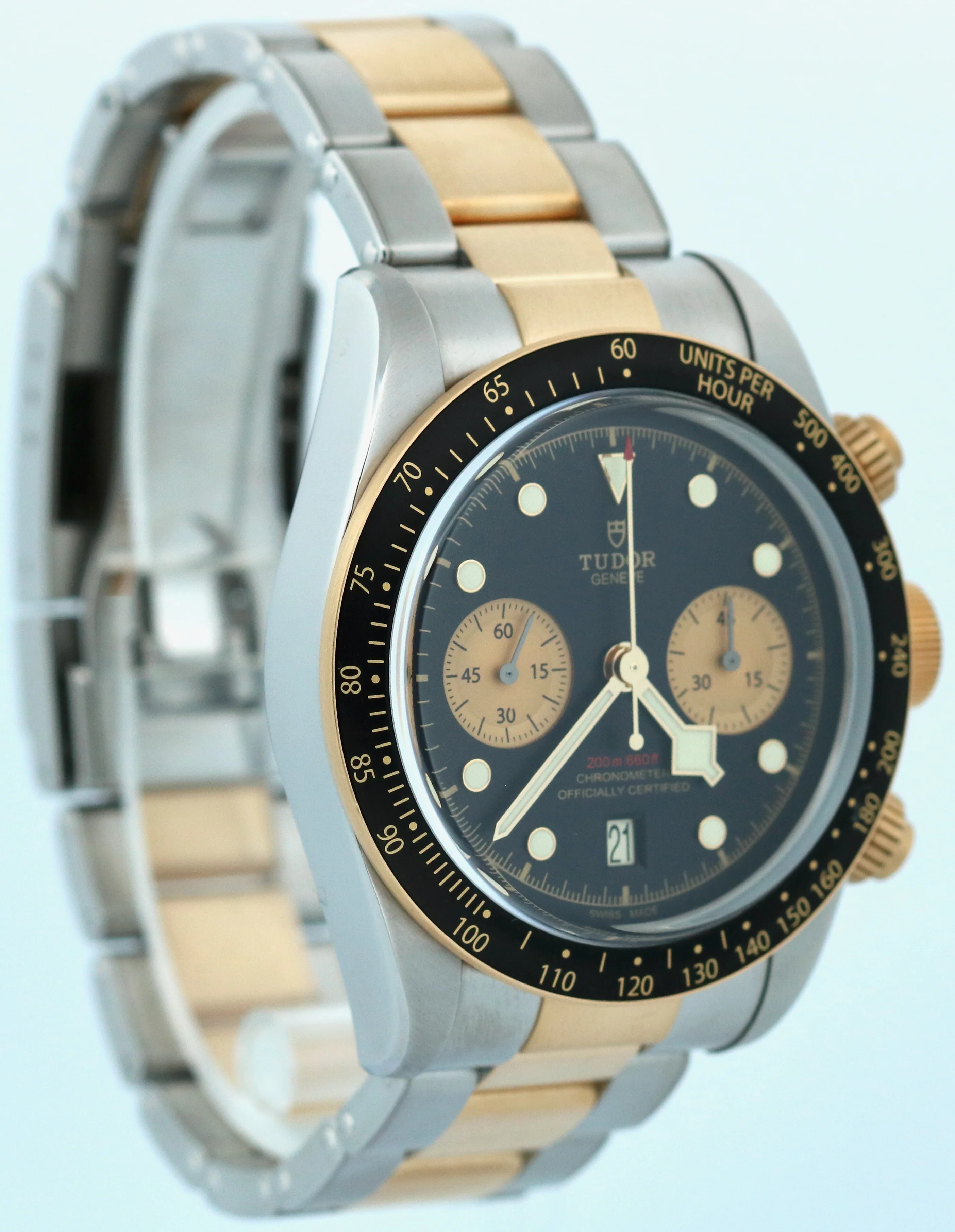 2022 PAPERS Tudor Black Bay Chrono S&G 41mm 18K Gold Black Steel 79363N BOX - Image 4