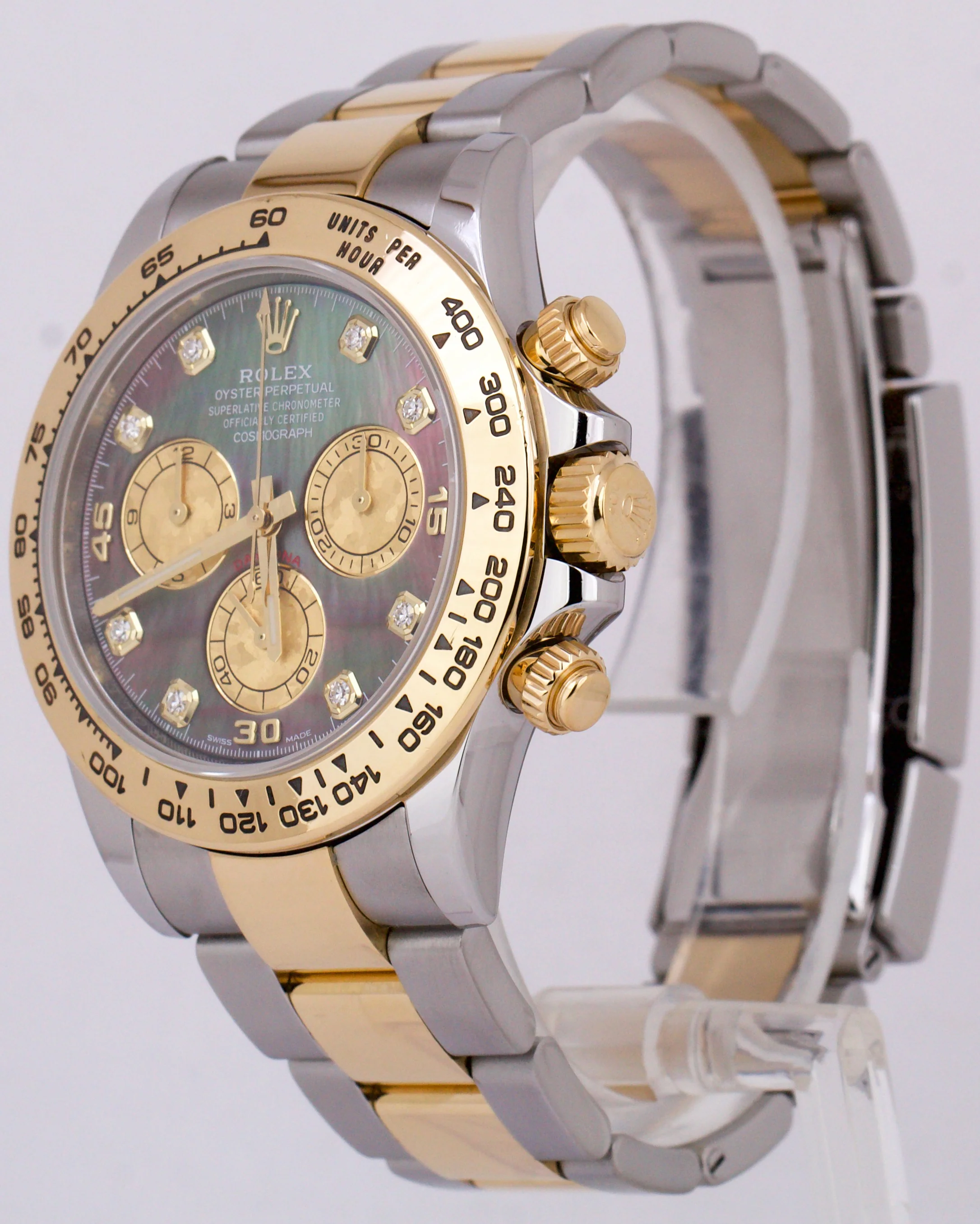 2022 Rolex Daytona Cosmograph MOTHER OF PEARL DIAMOND 40mm 18K Gold Steel 116503 - Image 3
