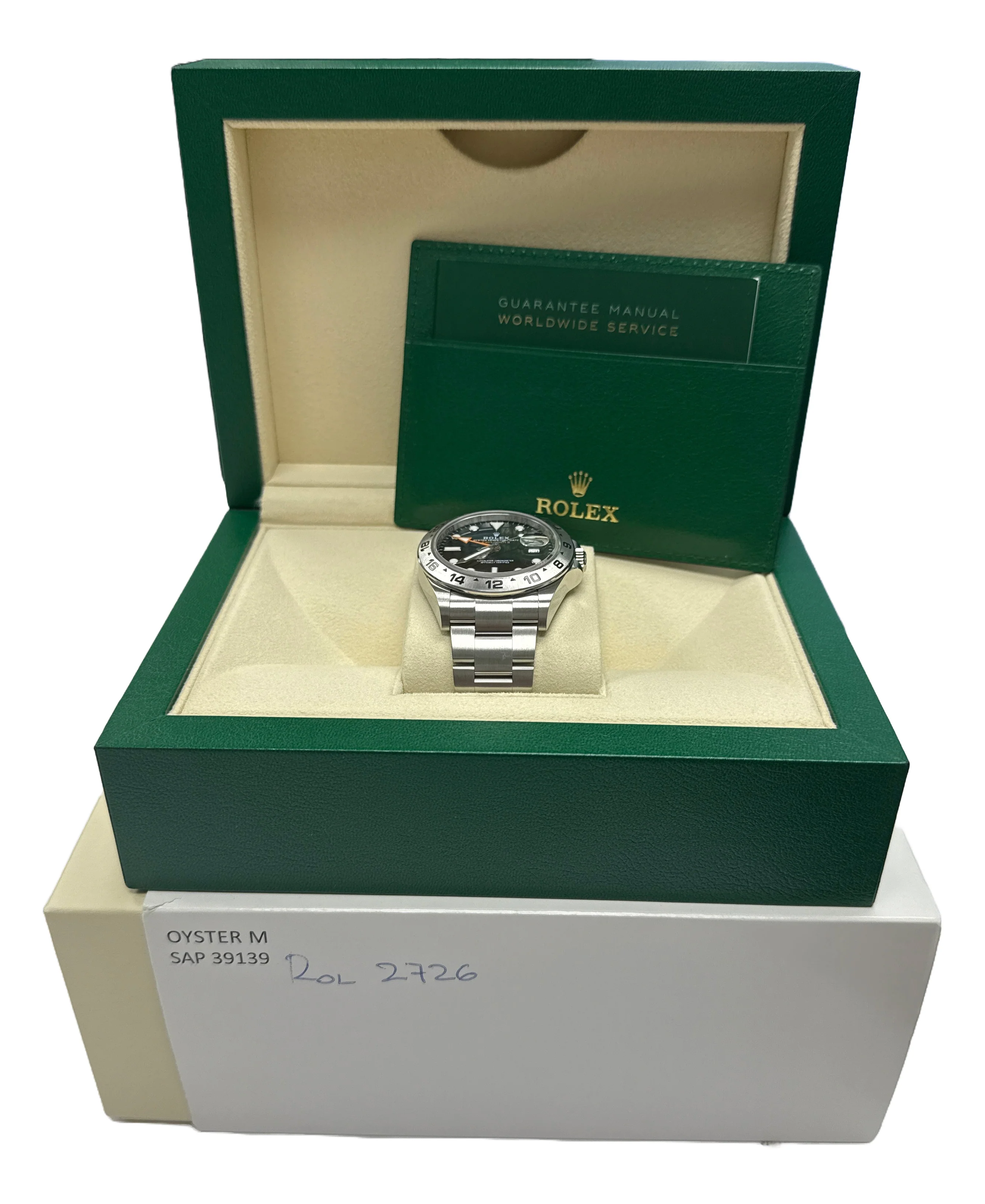 2022 Rolex Explorer II 42mm BLACK Orange Stainless Steel GMT Date 226570 BOX - Image 2