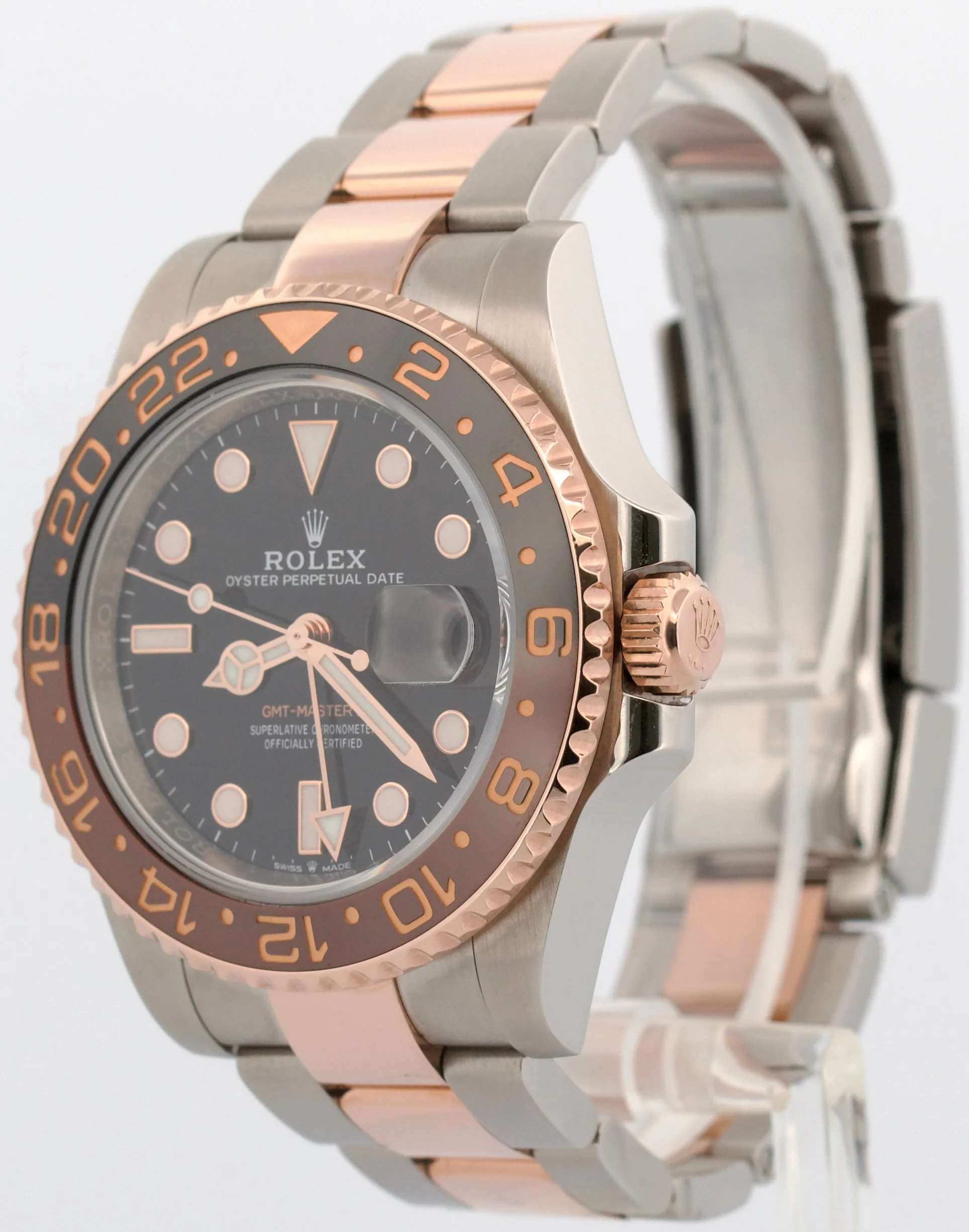 2022 Rolex GMT-Master II ROOT BEER Brown Black 18K Rose Gold 40mm 126711 CHNR - Image 3