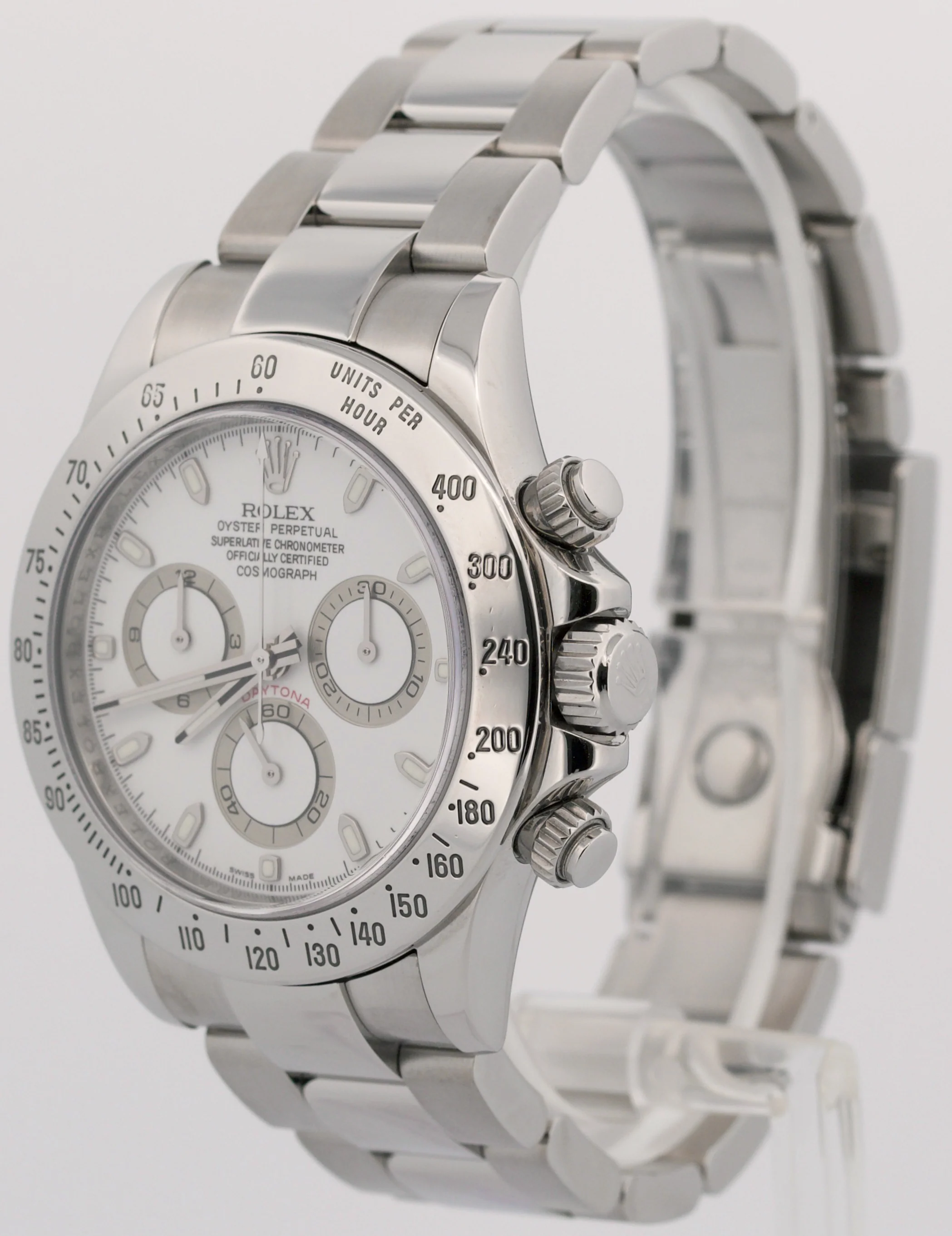 2022 RSC Rolex Daytona Cosmograph WHITE Stainless Steel 40mm REHAUT Watch 116520 - Image 3
