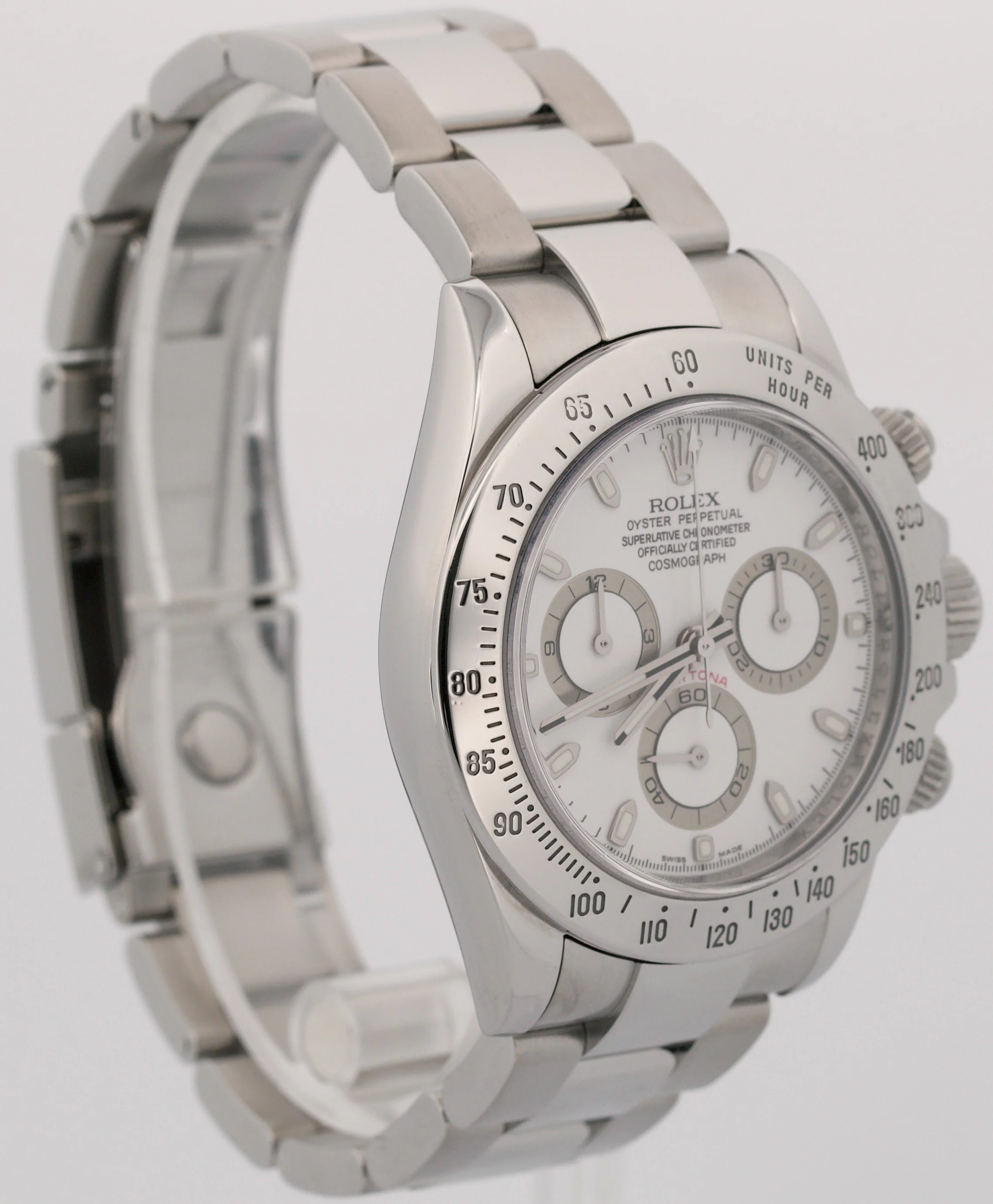 2022 RSC Rolex Daytona Cosmograph WHITE Stainless Steel 40mm REHAUT Watch 116520 - Image 4