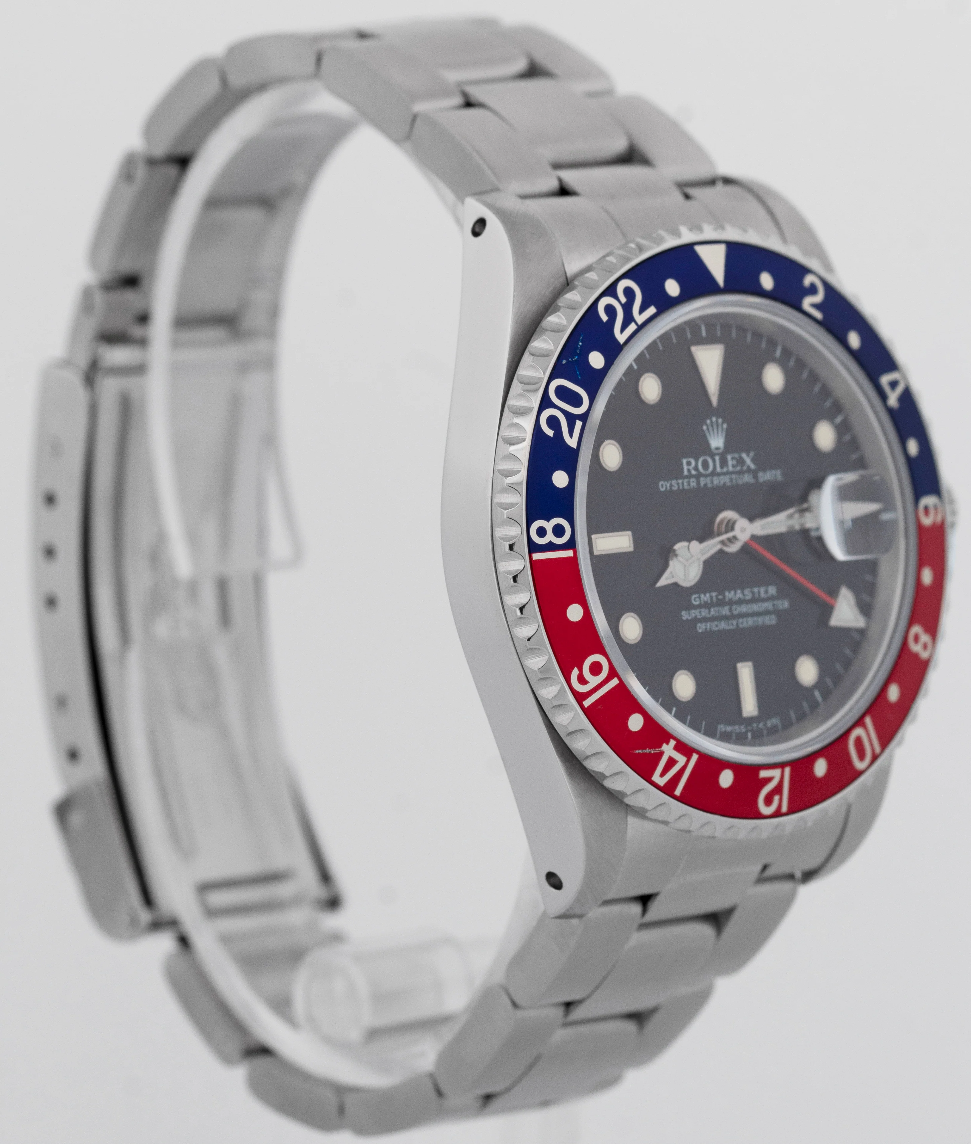 2022 RSC Rolex GMT-Master PEPSI Blue Red Stainless OYSTER Steel 40mm 16700 BOX - Image 4