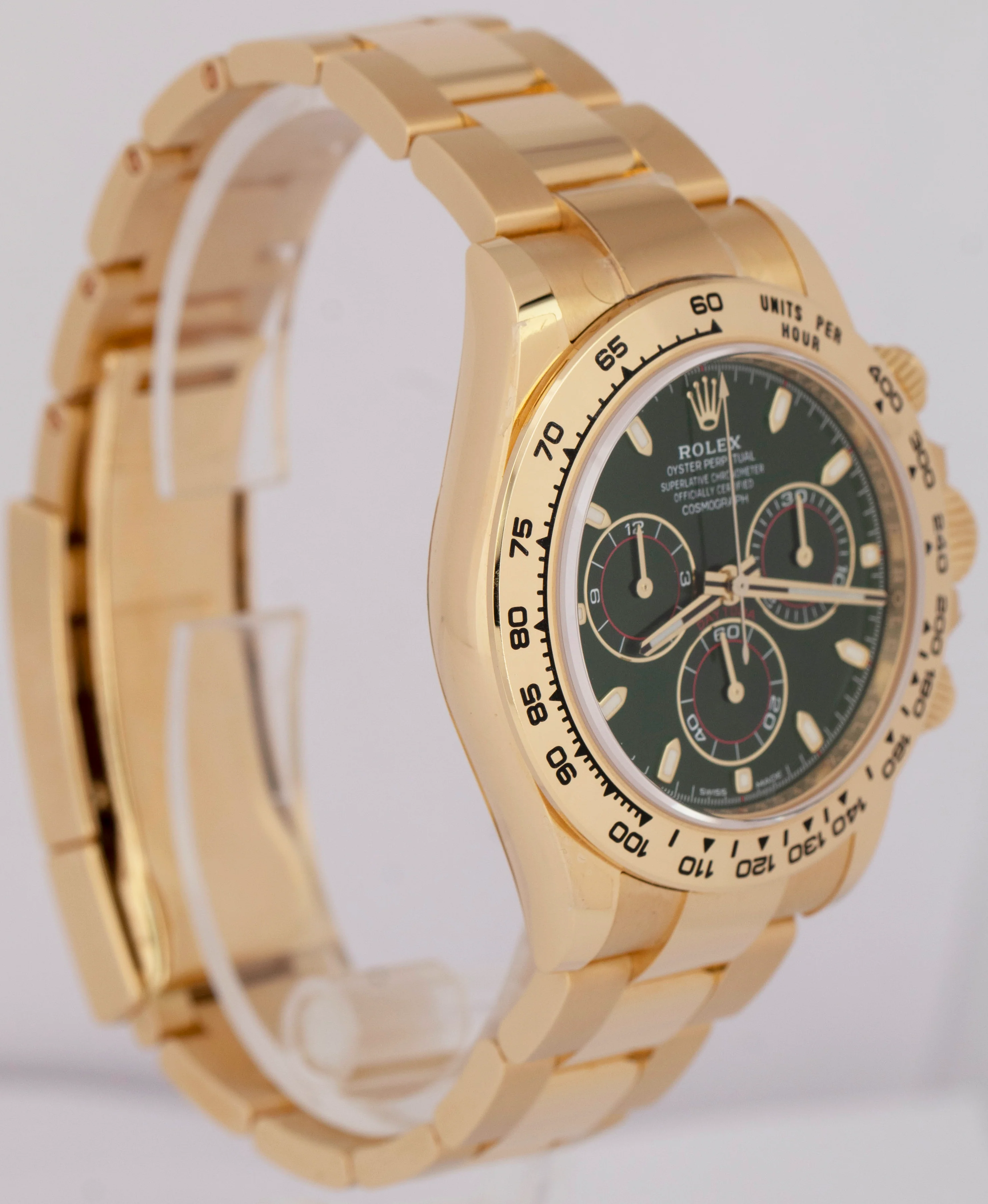 2023 NEW PAPERS Rolex Daytona Cosmograph GREEN 40mm 18K Yellow Watch 116508 BOX - Image 4