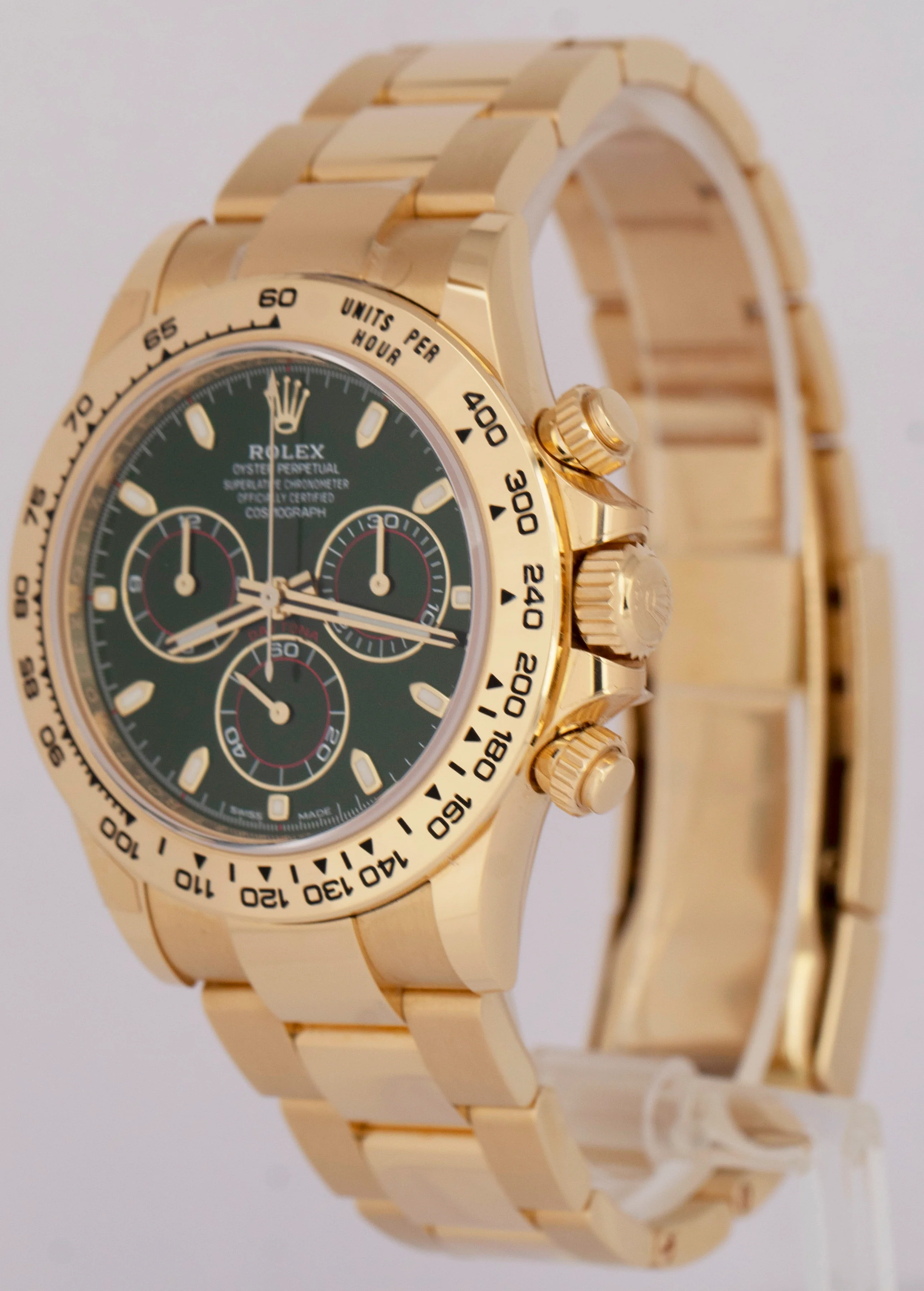 2023 NEW PAPERS Rolex Daytona Cosmograph GREEN 40mm 18K Yellow Watch 116508 BOX - Image 5