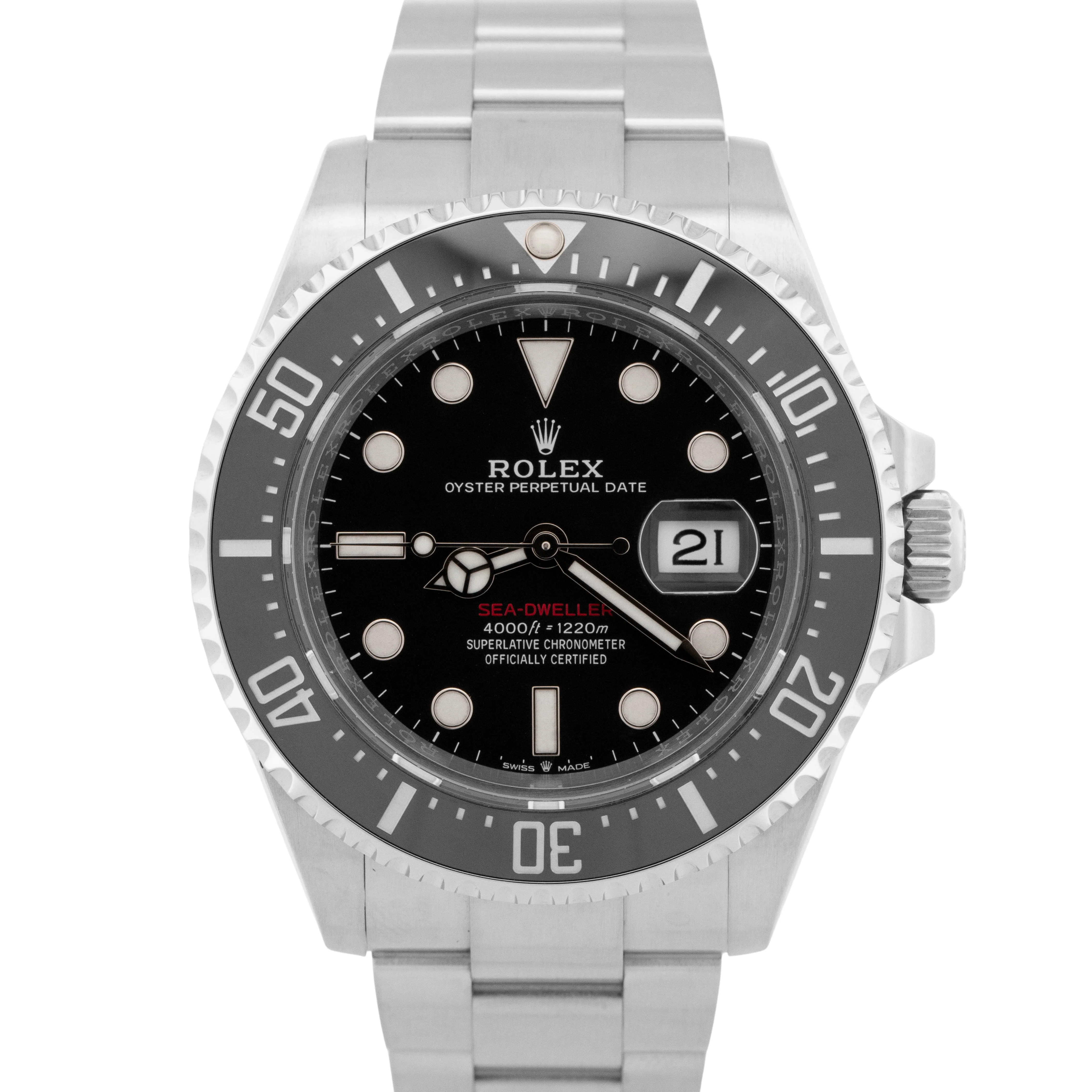 2023 NEW PAPERS Rolex Sea-Dweller 50th-Anniversary BLACK Red 43mm MK2 126600 BOX