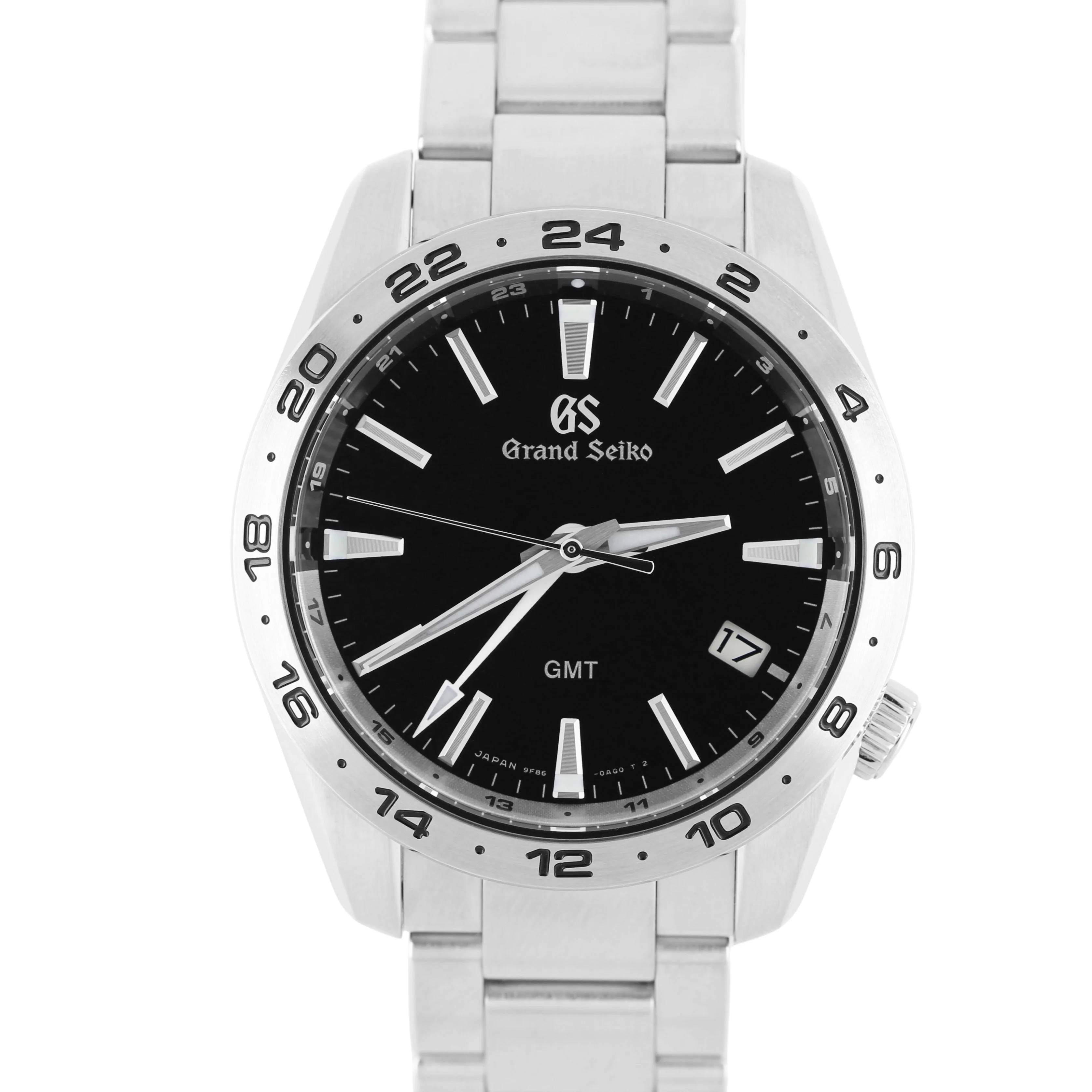 2023 PAPERS Grand Seiko GMT Sport Collection Steel Black 39mm SBGN027G Watch BOX