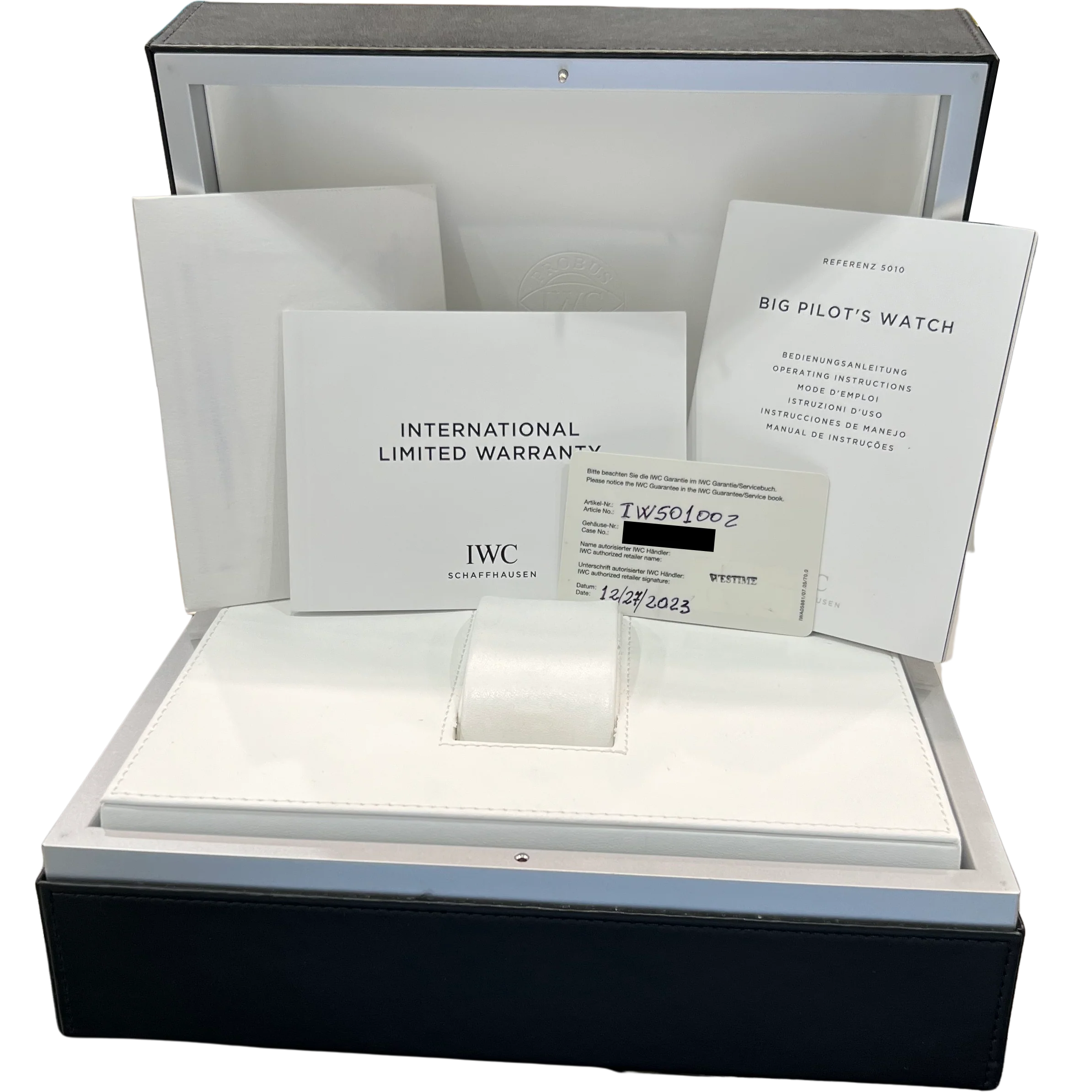 2023 PAPERS IWC Big Pilot BLUE 7 Day 46mm Le Petit Prince IW501002 Watch BOX - Image 2