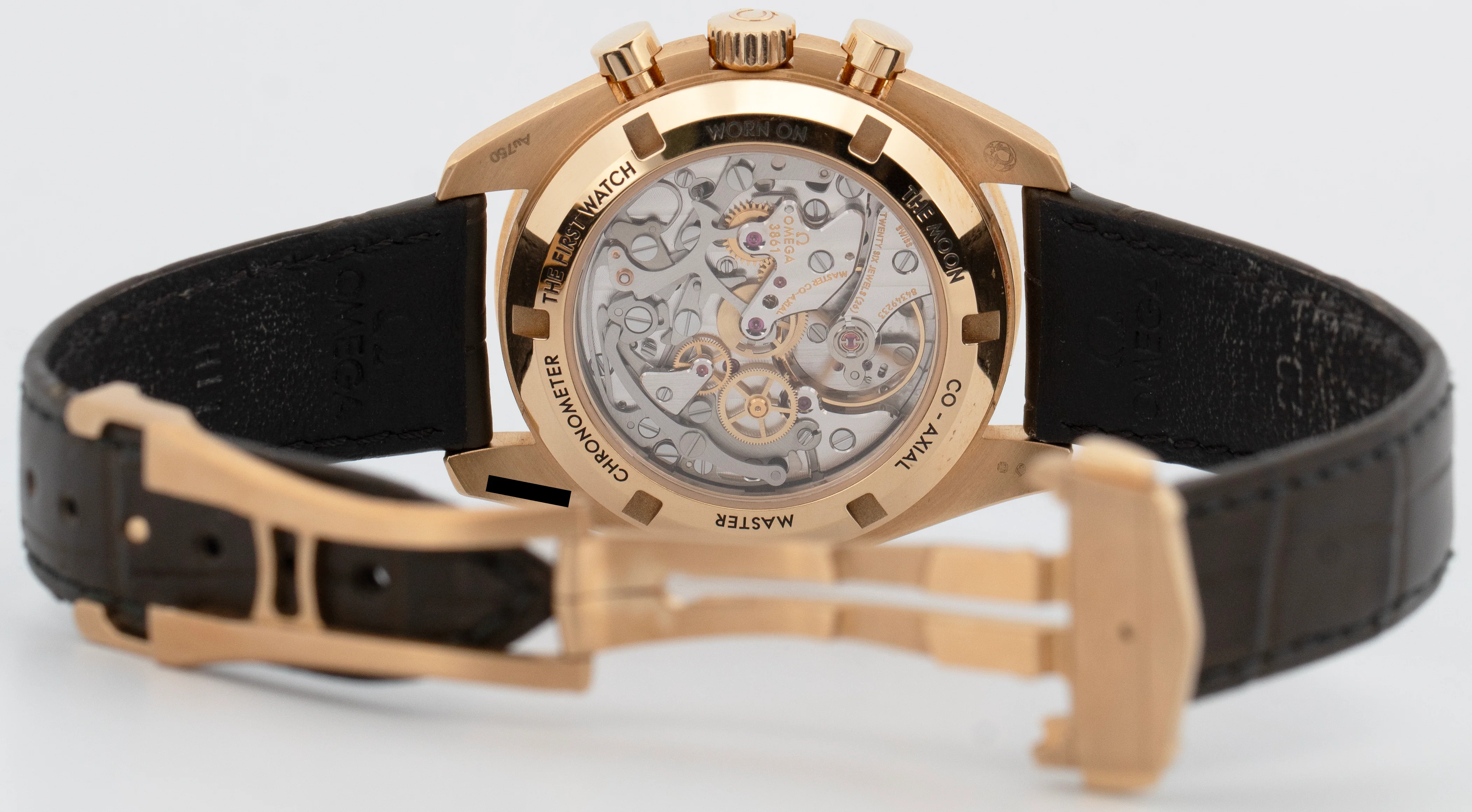 2023 PAPERS Omega Speedmaster GREEN Moonshine 18K Gold 310.63.42.50.10.001 BOX - Image 6