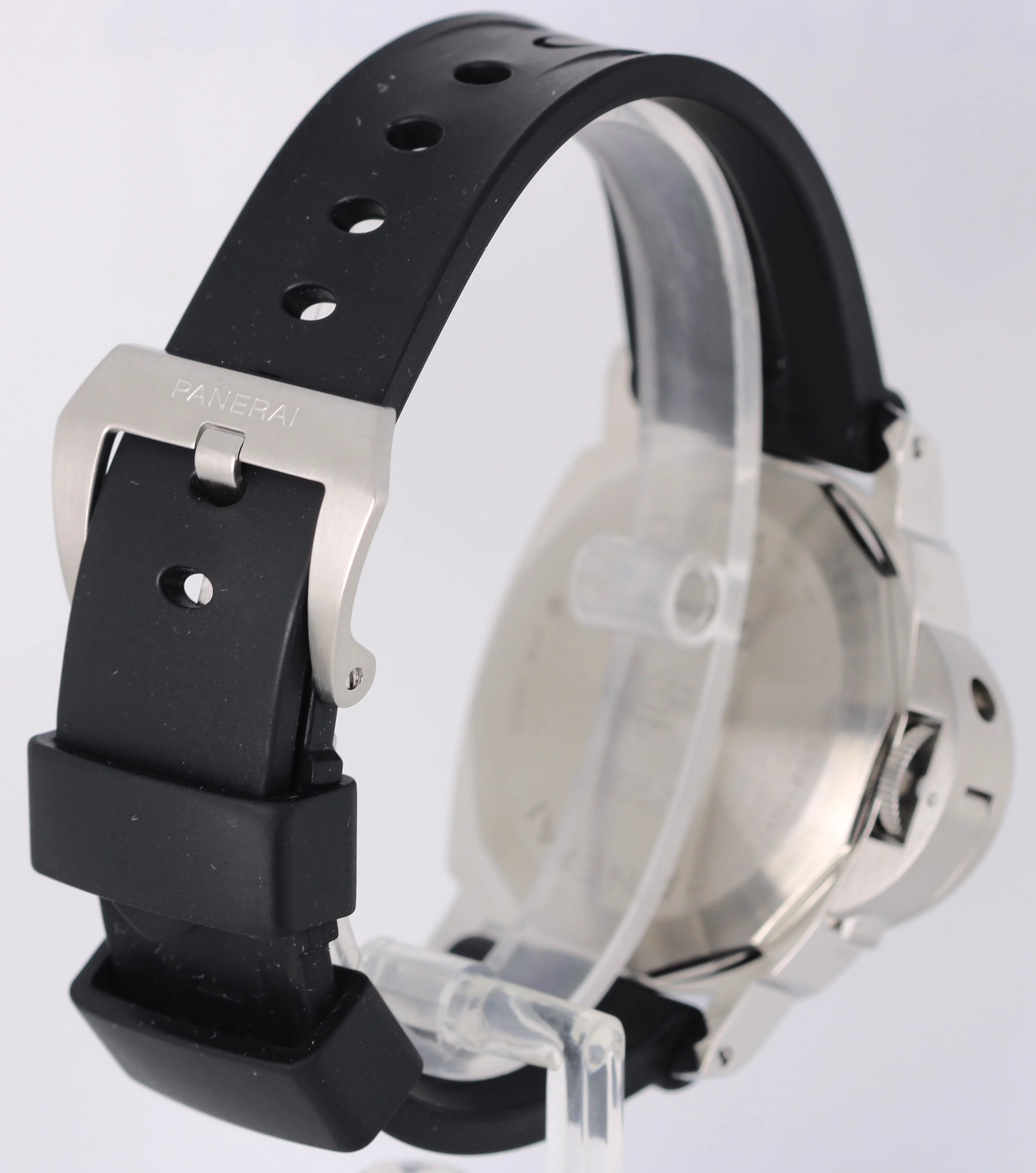 2023 PAPERS Panerai Luminor Stainless Steel Black 44mm PAM01086 Rubber Watch BOX - Image 5