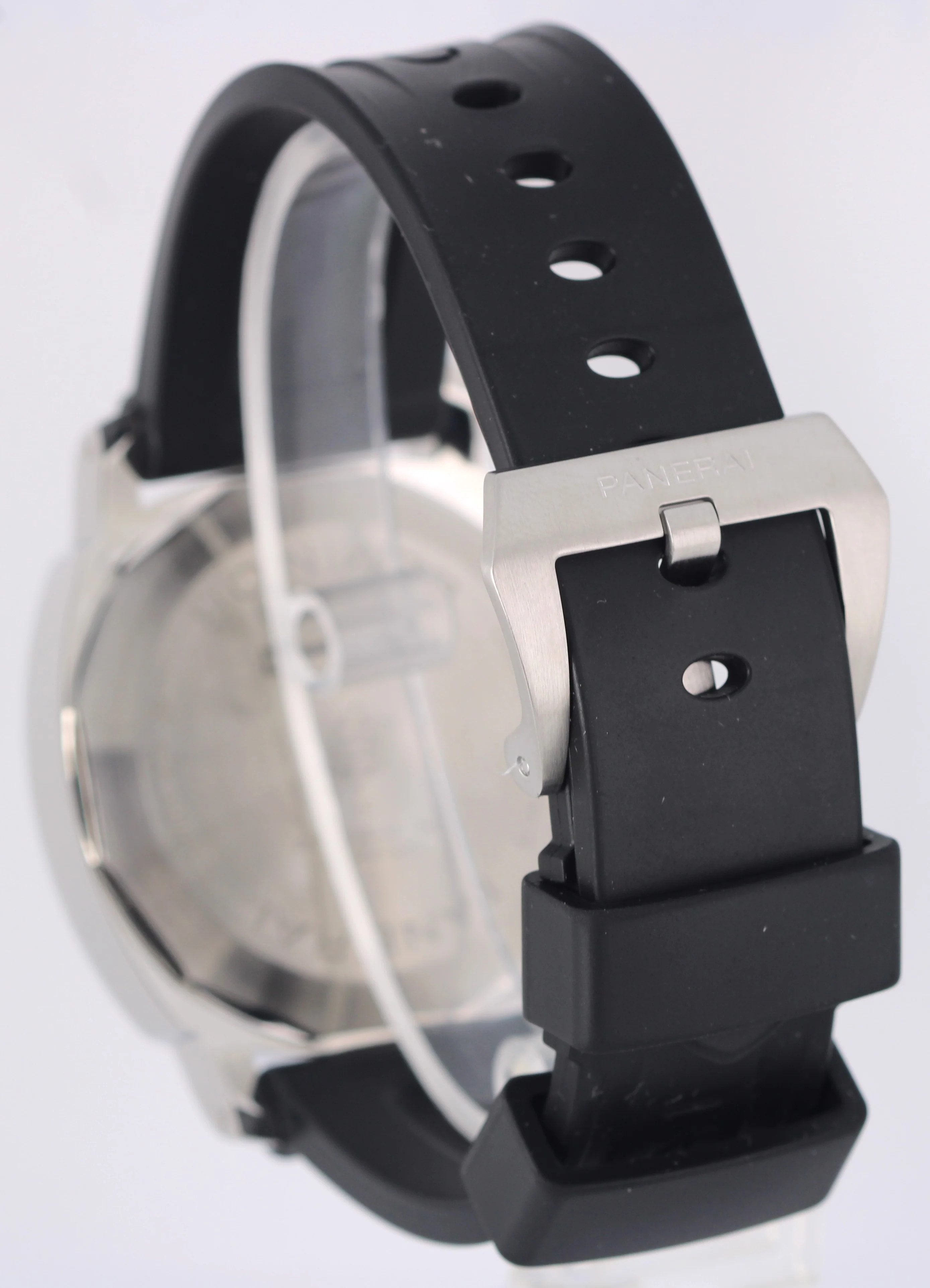 2023 PAPERS Panerai Luminor Stainless Steel Black 44mm PAM01086 Rubber Watch BOX - Image 6