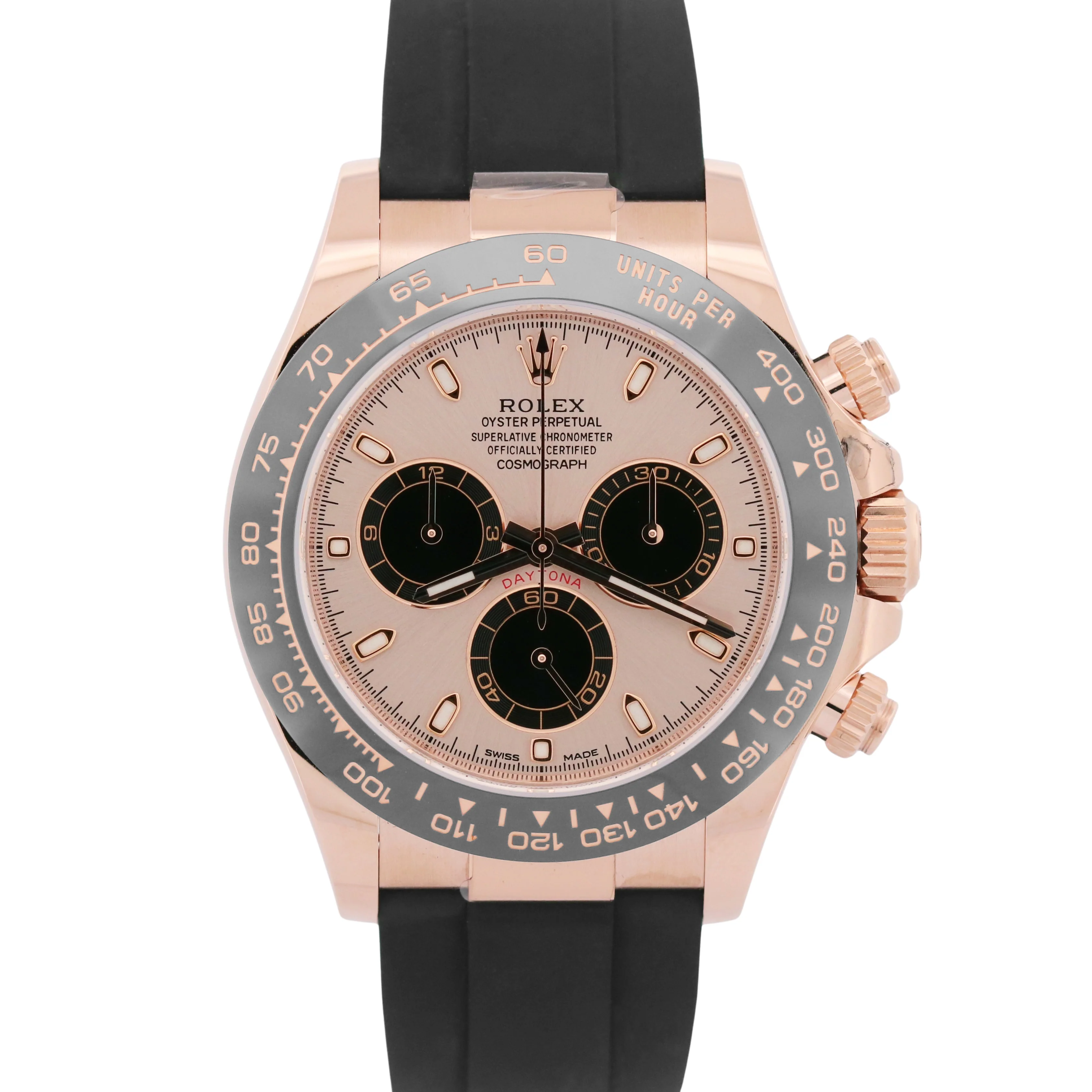 2023 PAPERS Rolex Daytona 18K Rose Gold SUNDUST Pink Oysterflex 116515 LN BOX