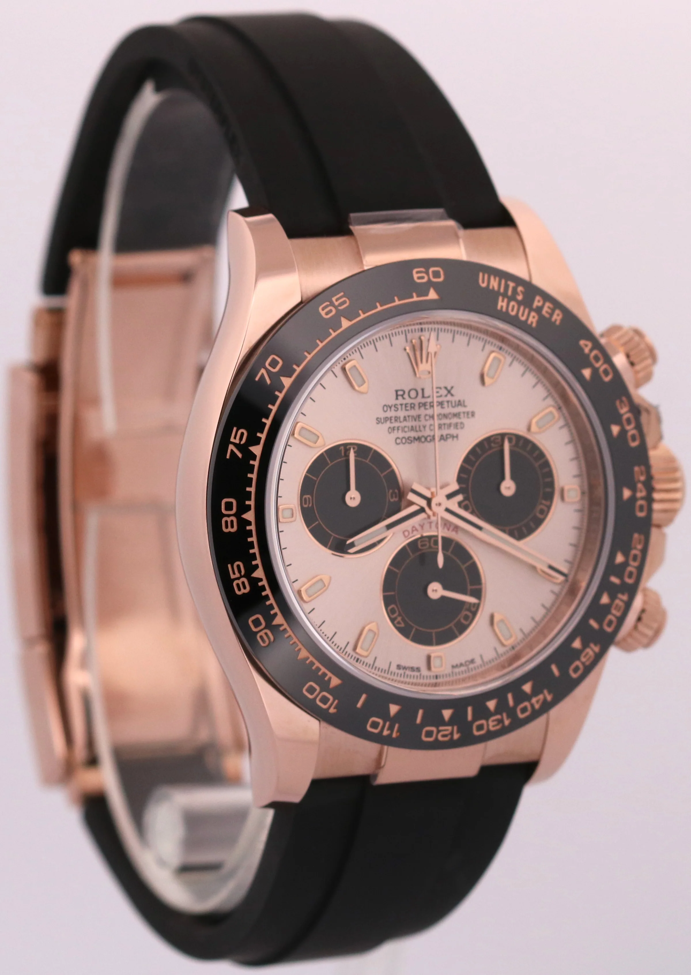 2023 PAPERS Rolex Daytona 18K Rose Gold SUNDUST Pink Oysterflex 116515 LN BOX - Image 4