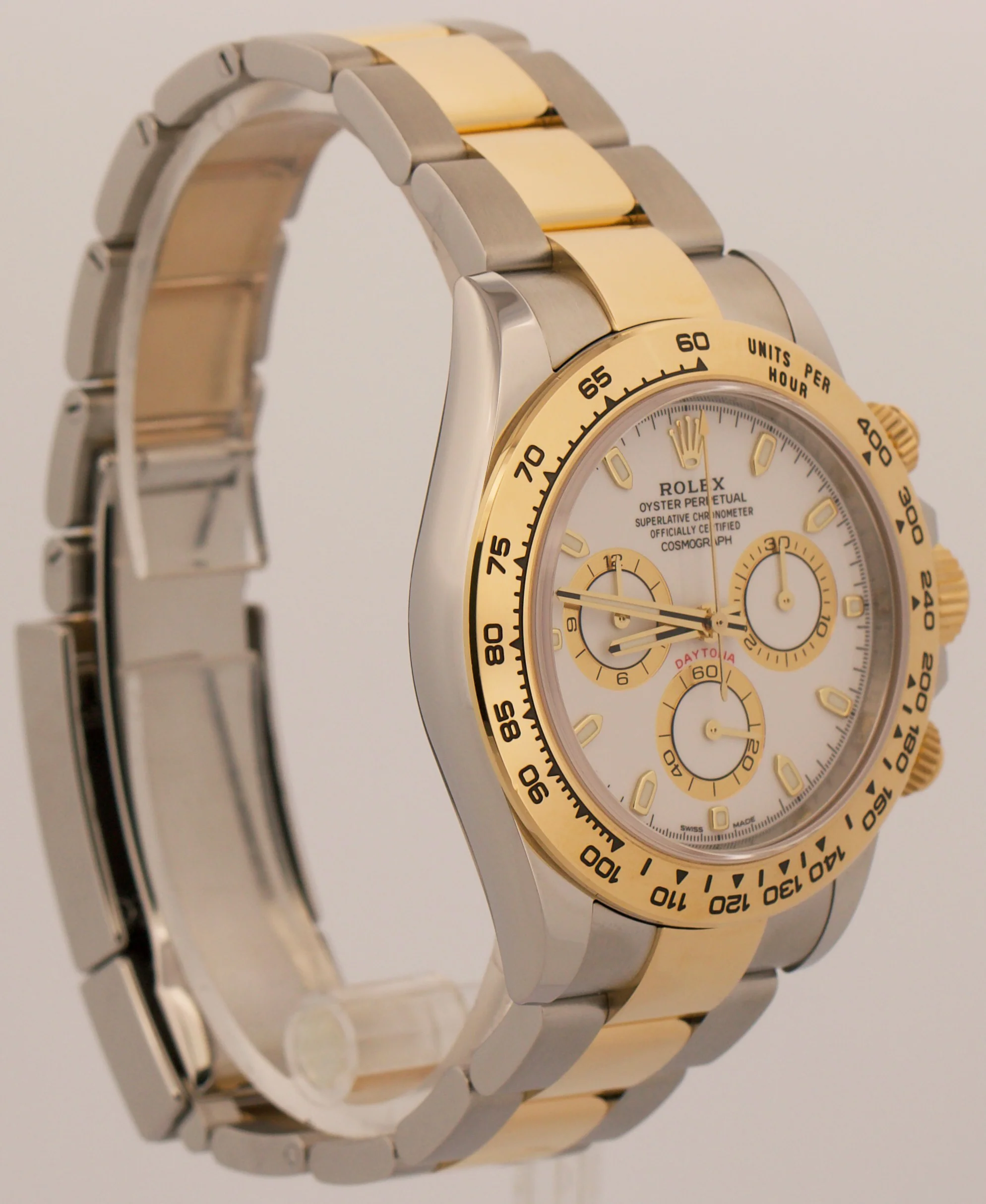 2023 PAPERS Rolex Daytona WHITE Two-Tone Stainless 18K Yellow Gold 116503 BOX - Image 4