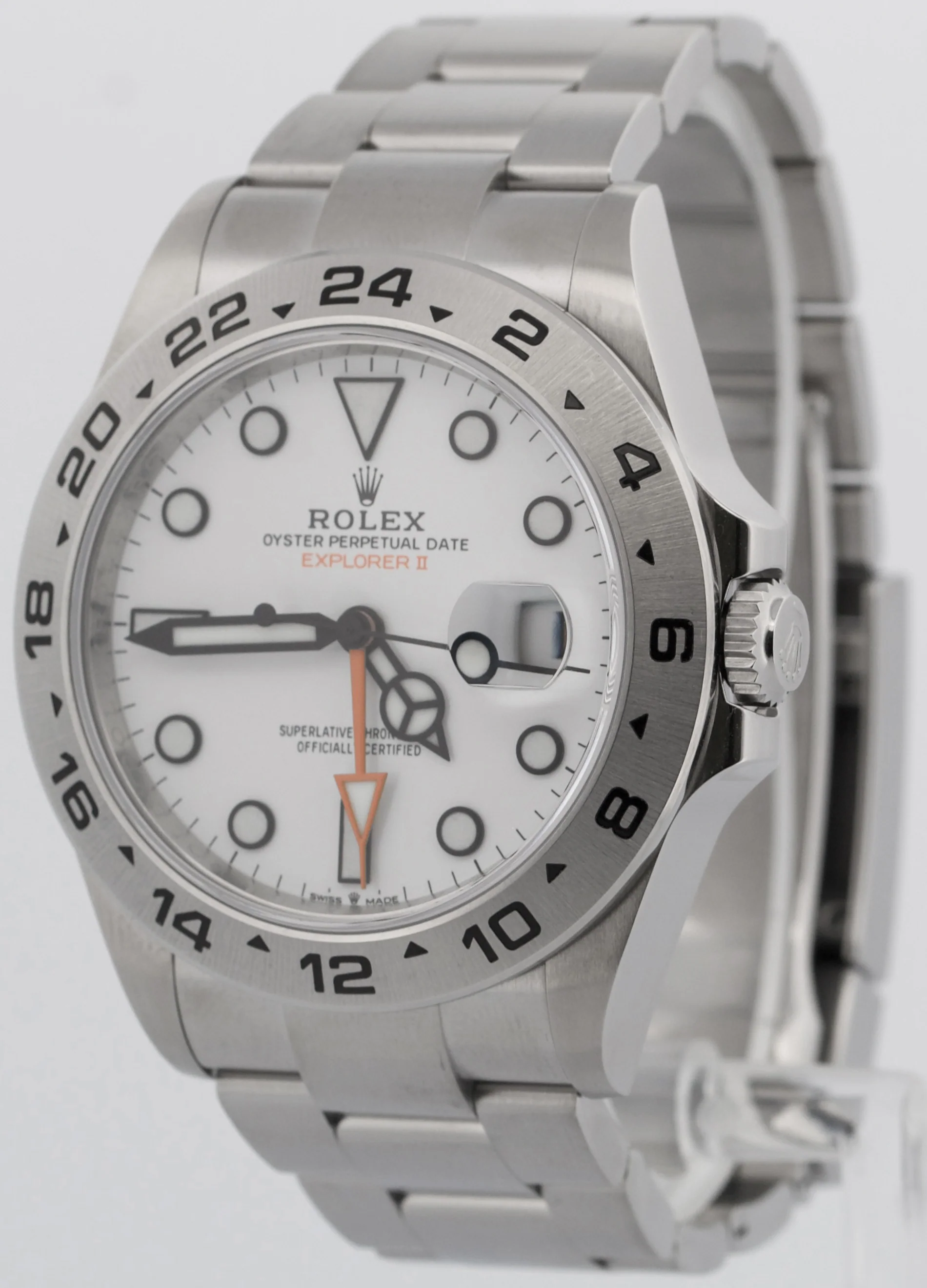 2023 PAPERS Rolex Explorer II 42mm POLAR WHITE Date GMT Steel 226570 Watch BOX - Image 3