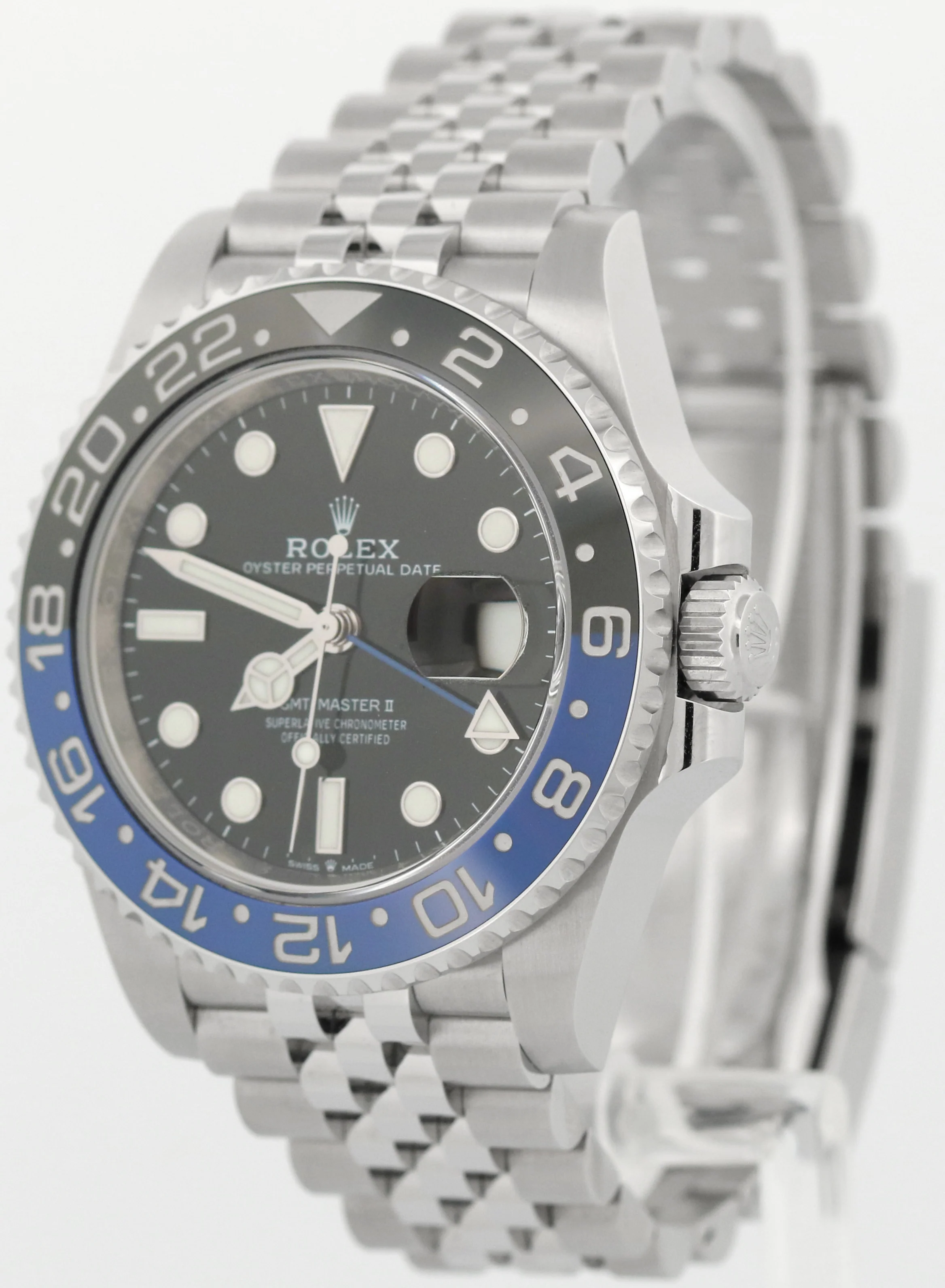 2023 PAPERS Rolex GMT-Master II BATGIRL Blue Black JUBILEE 40mm 126710 BLNR BOX - Image 3