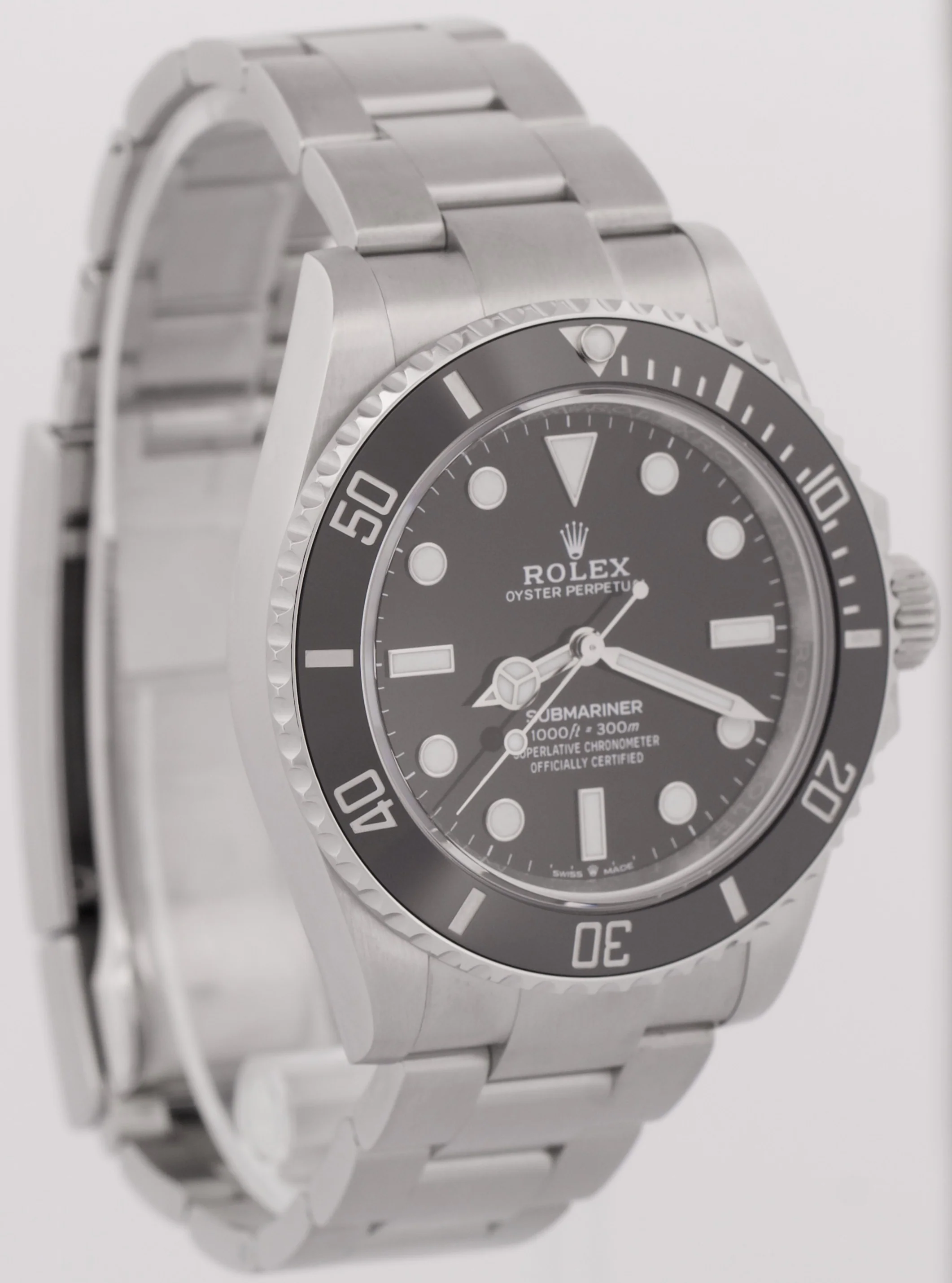 2023 PAPERS Rolex Submariner 41mm Ceramic No-Date Black Steel 124060 Watch BOX - Image 5