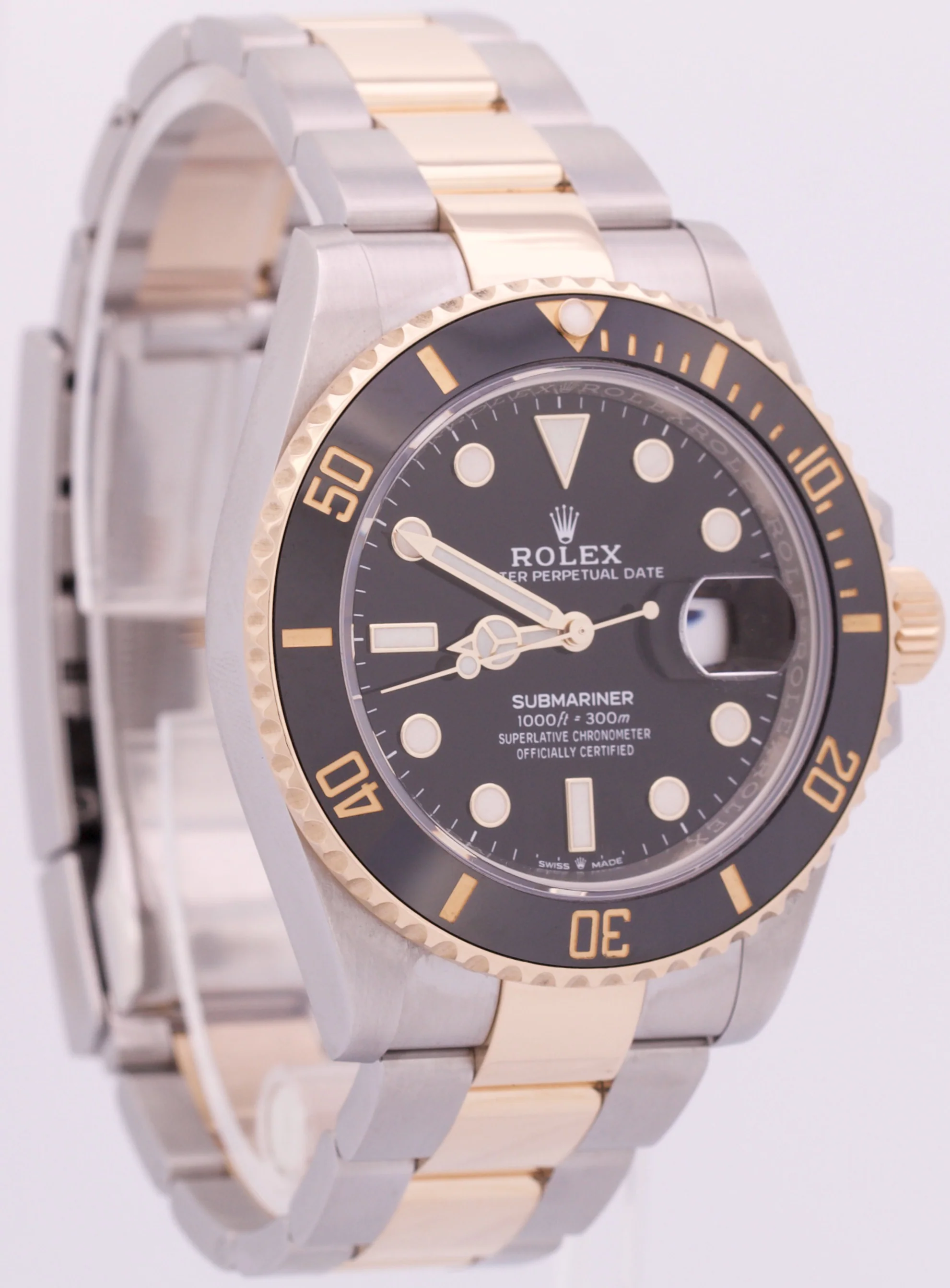 2023 PAPERS Rolex Submariner Date 41mm Ceramic BLACK Two-Tone 18K 126613 LN BOX - Image 4