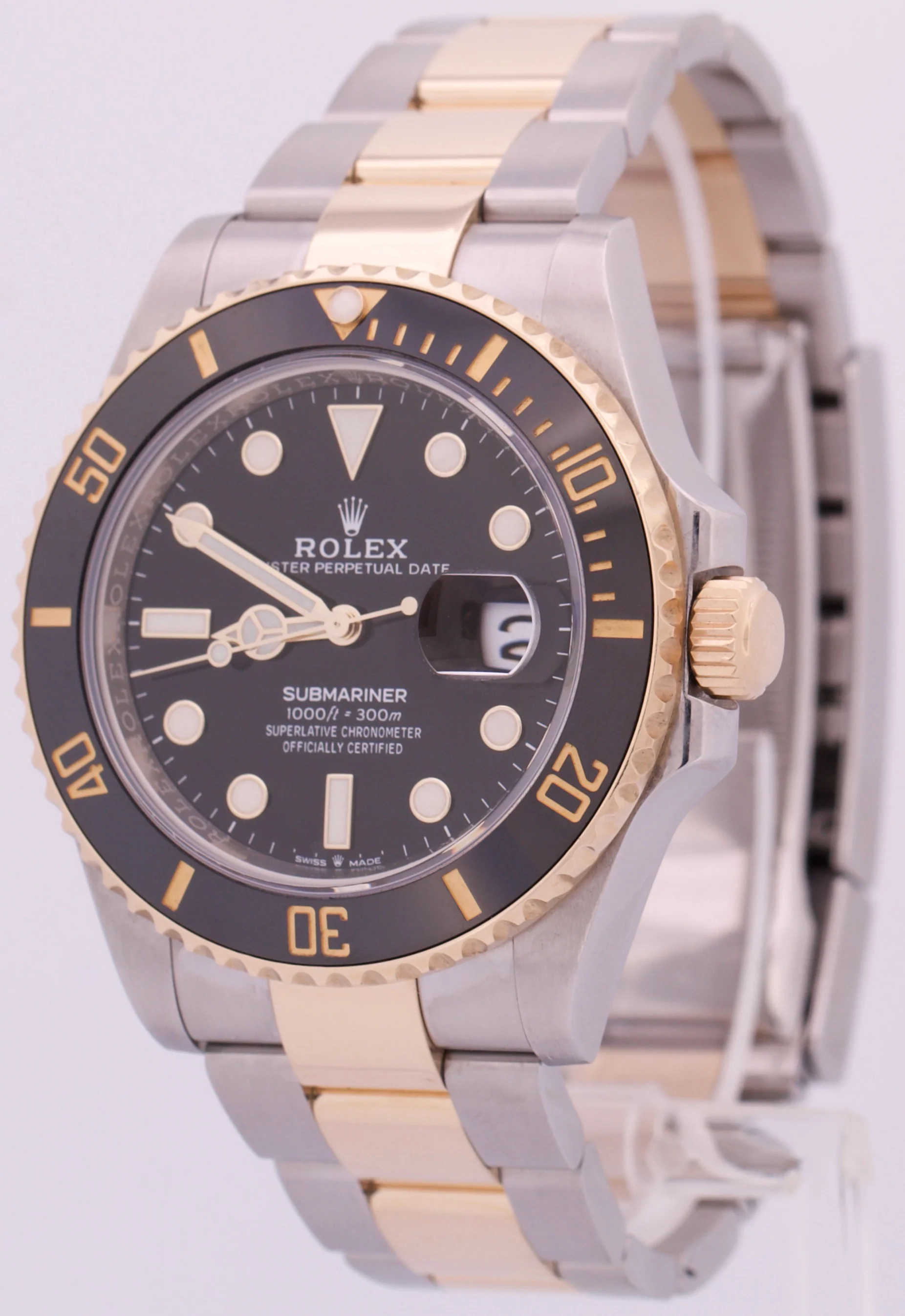 2023 PAPERS Rolex Submariner Date 41mm Ceramic BLACK Two-Tone 18K 126613 LN BOX - Image 5