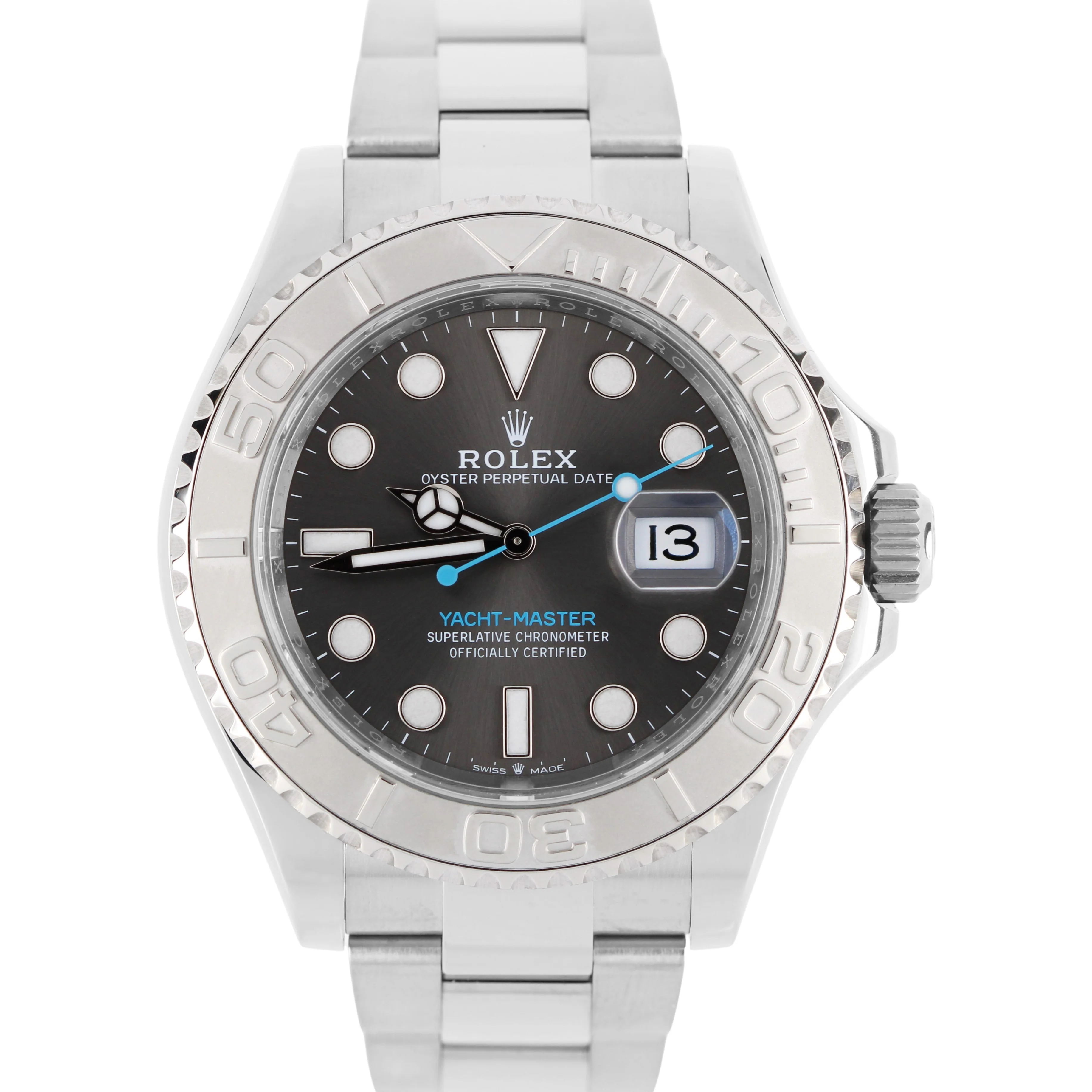 2023 PAPERS Rolex Yacht-Master Steel Platinum Rhodium 40mm 126622 Watch BOX