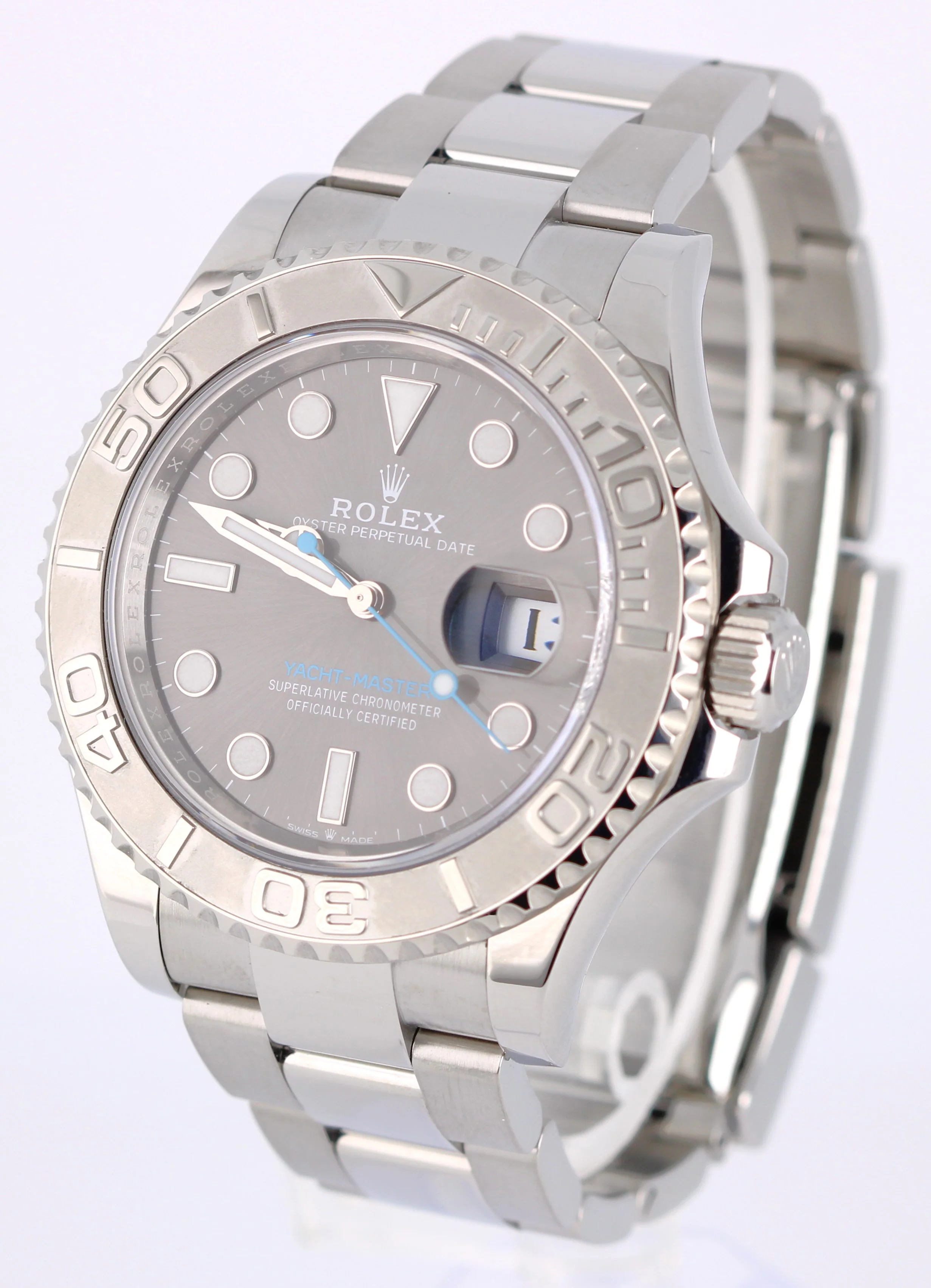 2023 PAPERS Rolex Yacht-Master Steel Platinum Rhodium 40mm 126622 Watch BOX - Image 3