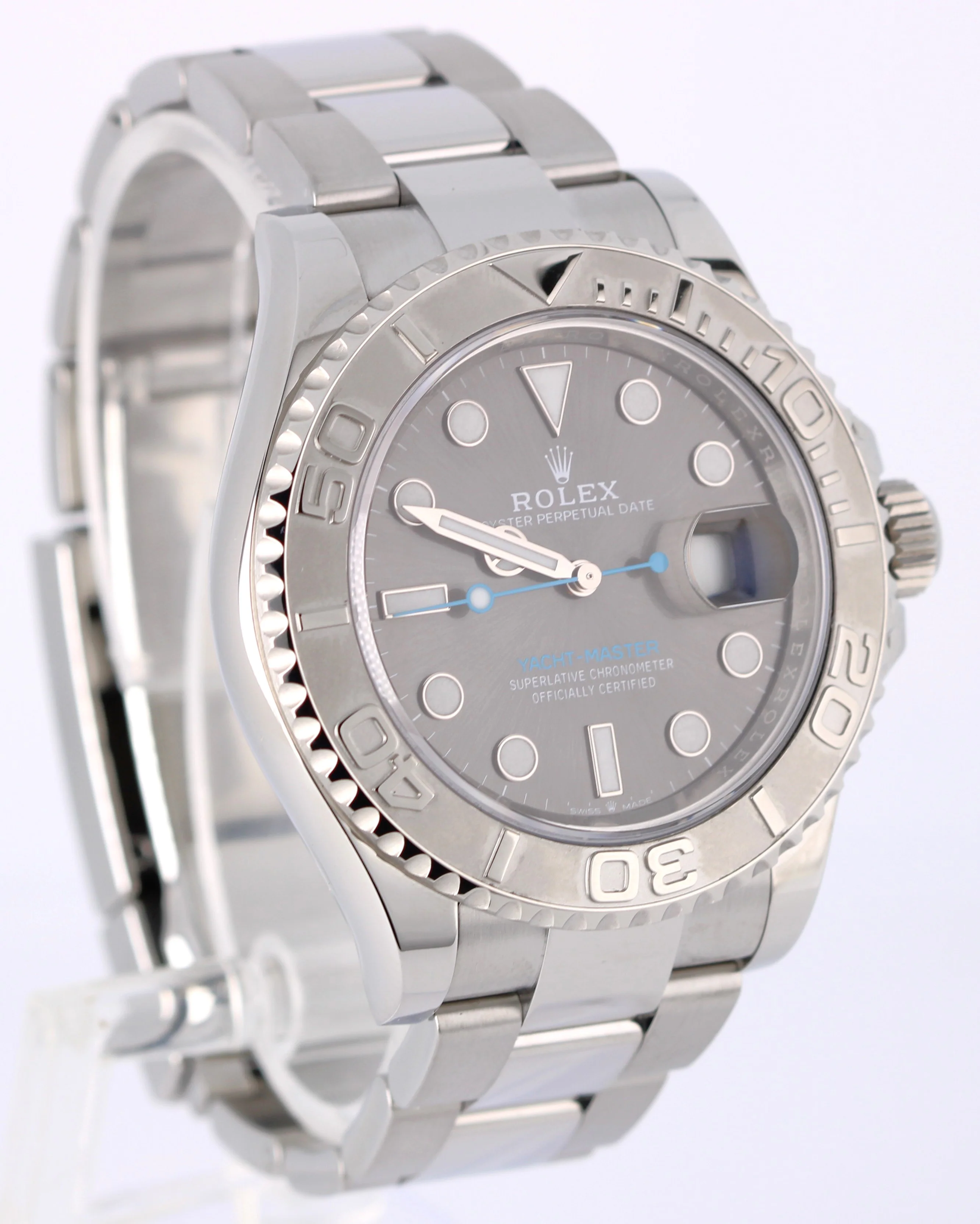 2023 PAPERS Rolex Yacht-Master Steel Platinum Rhodium 40mm 126622 Watch BOX - Image 4