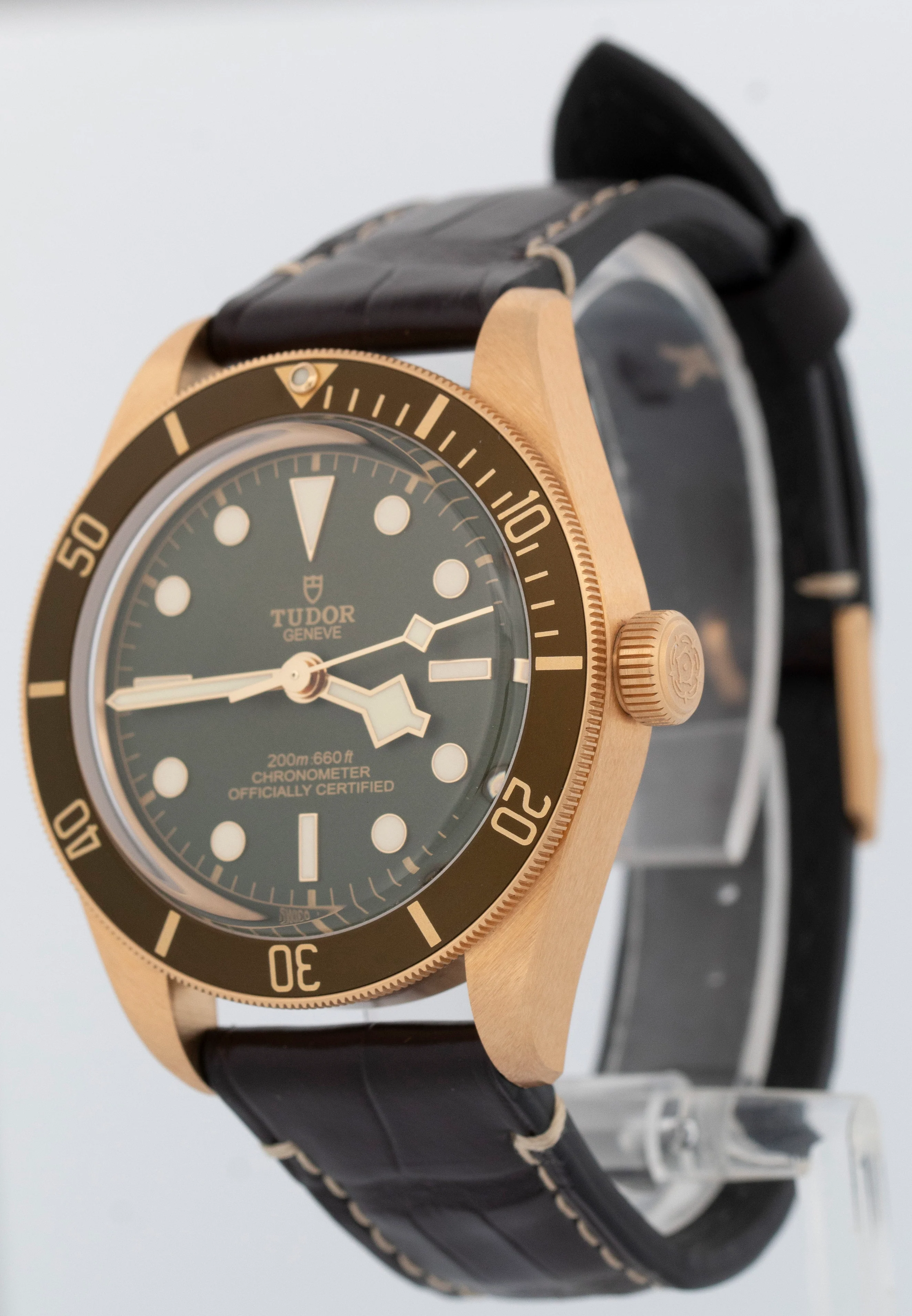 2023 PAPERS Tudor Black Bay 58 18K Yellow Gold Green Watch 39mm 79018 V BOX - Image 3