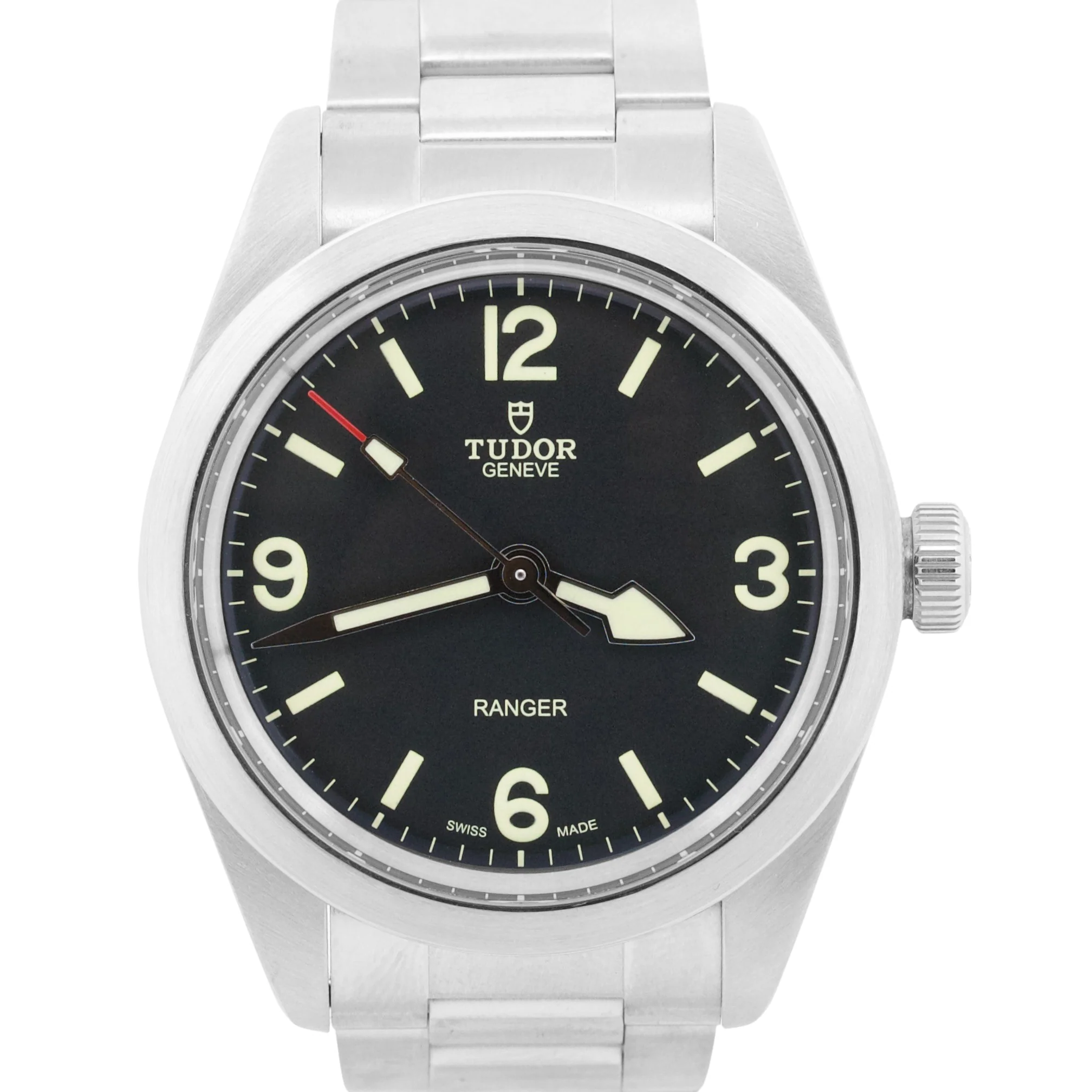 2023 PAPERS Tudor Ranger 39mm BLACK Arabic Stainless Automatic Watch 79950 BOX