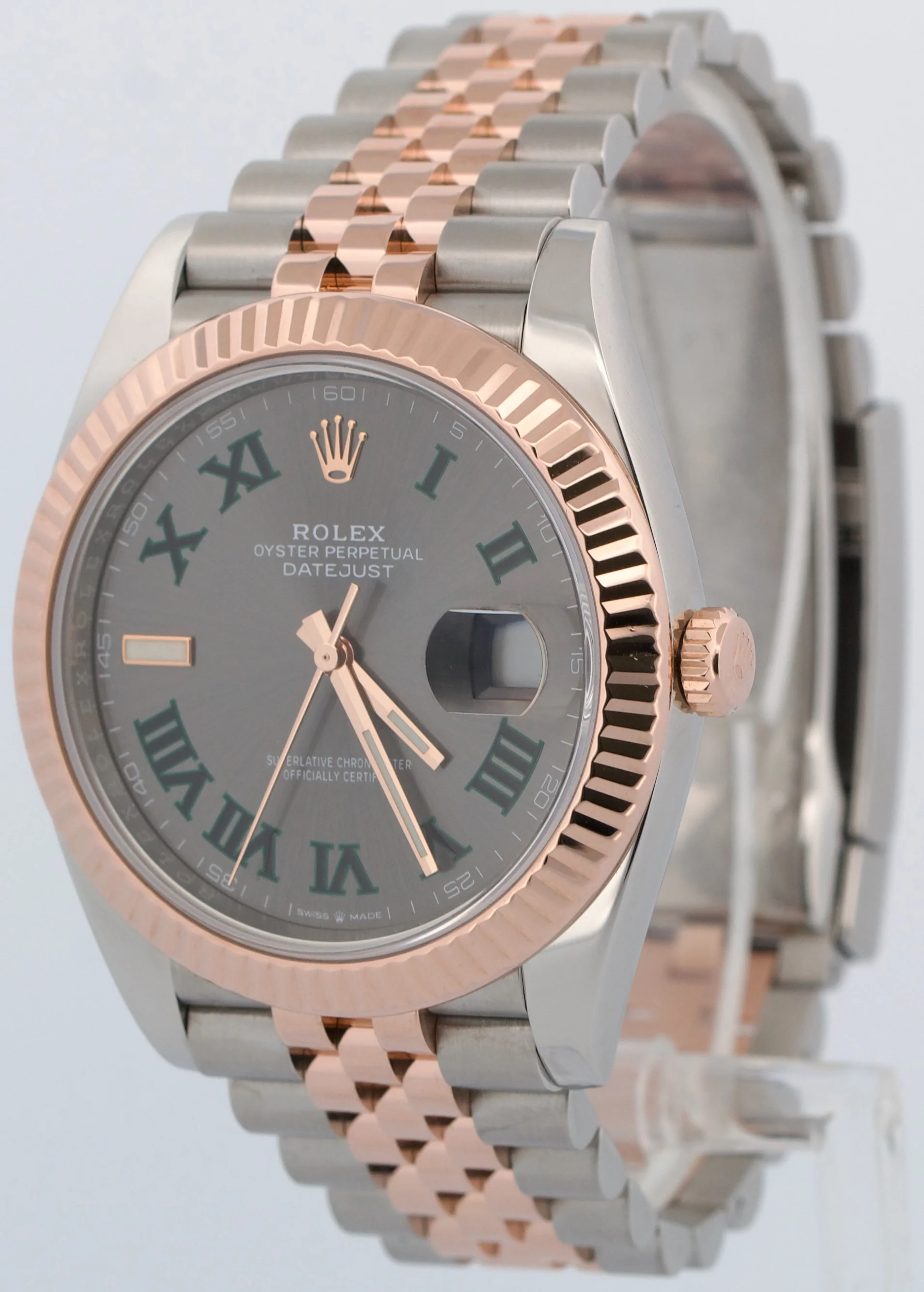 2023 Rolex DateJust 41 Rhodium WIMBLEDON 18k Gold Steel JUBILEE 41mm 126331 - Image 3