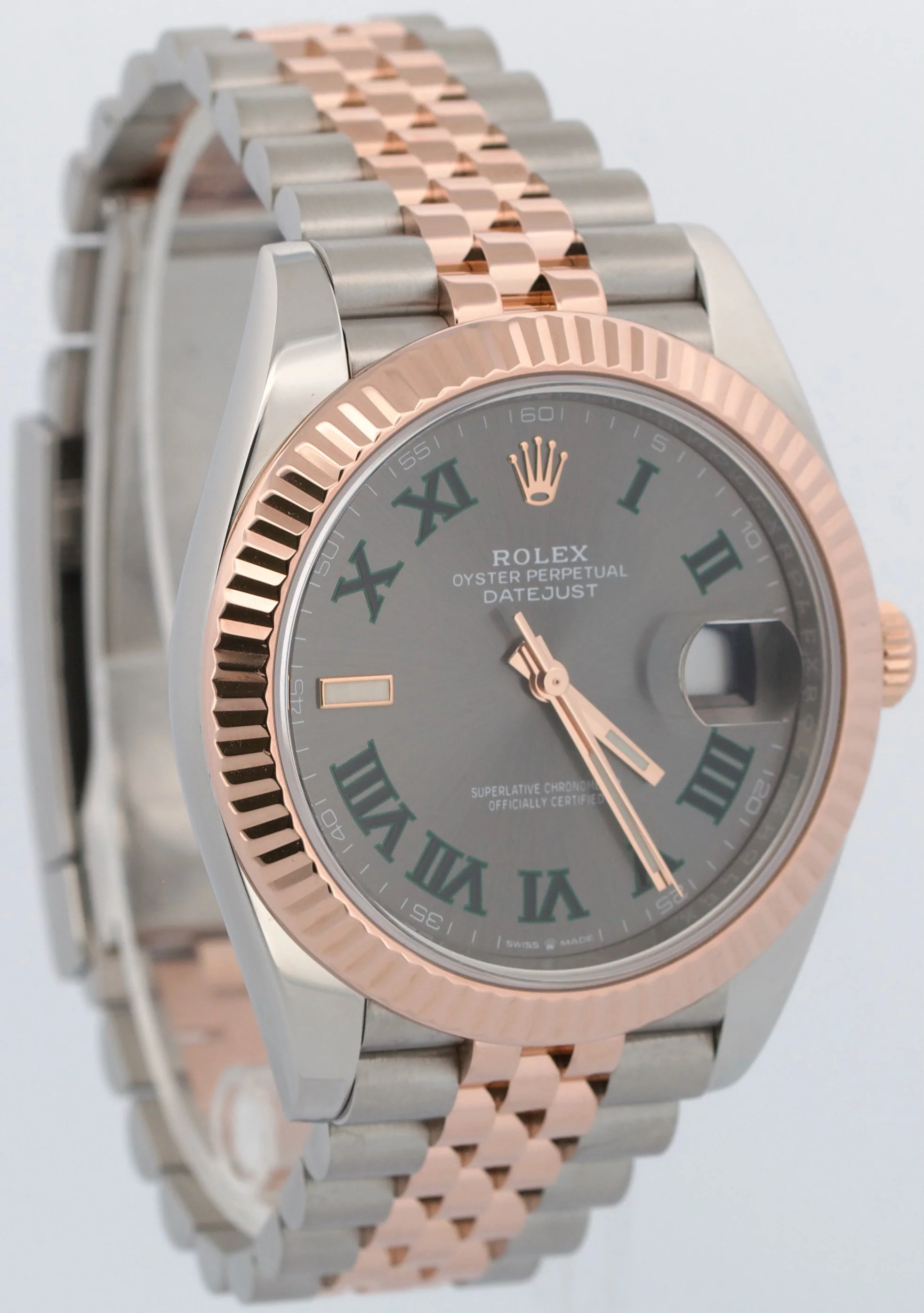 2023 Rolex DateJust 41 Rhodium WIMBLEDON 18k Gold Steel JUBILEE 41mm 126331 - Image 4