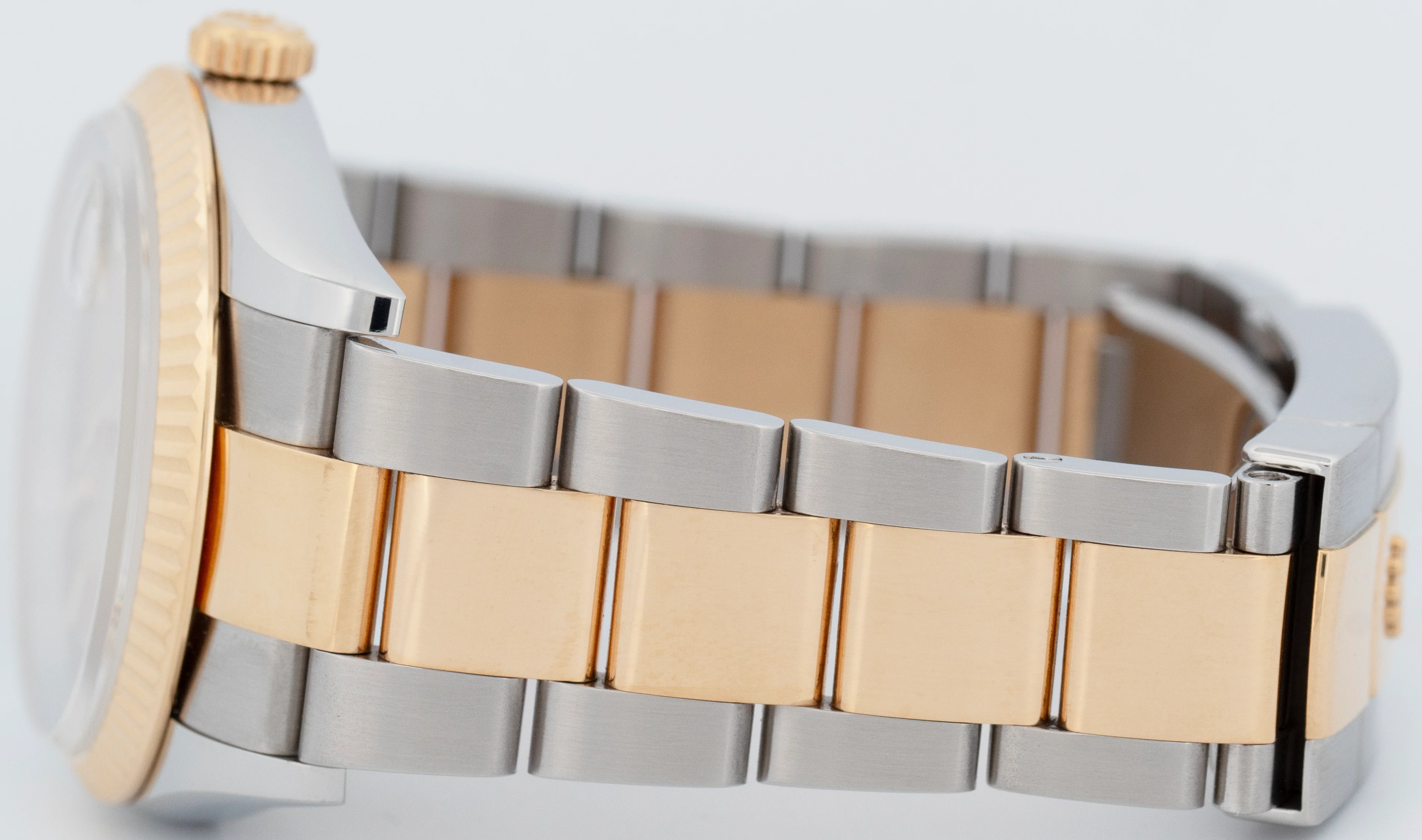 2023 Rolex DateJust Champagne Palm Motif 36mm Yellow Gold Oyster Watch 126233 - Image 5