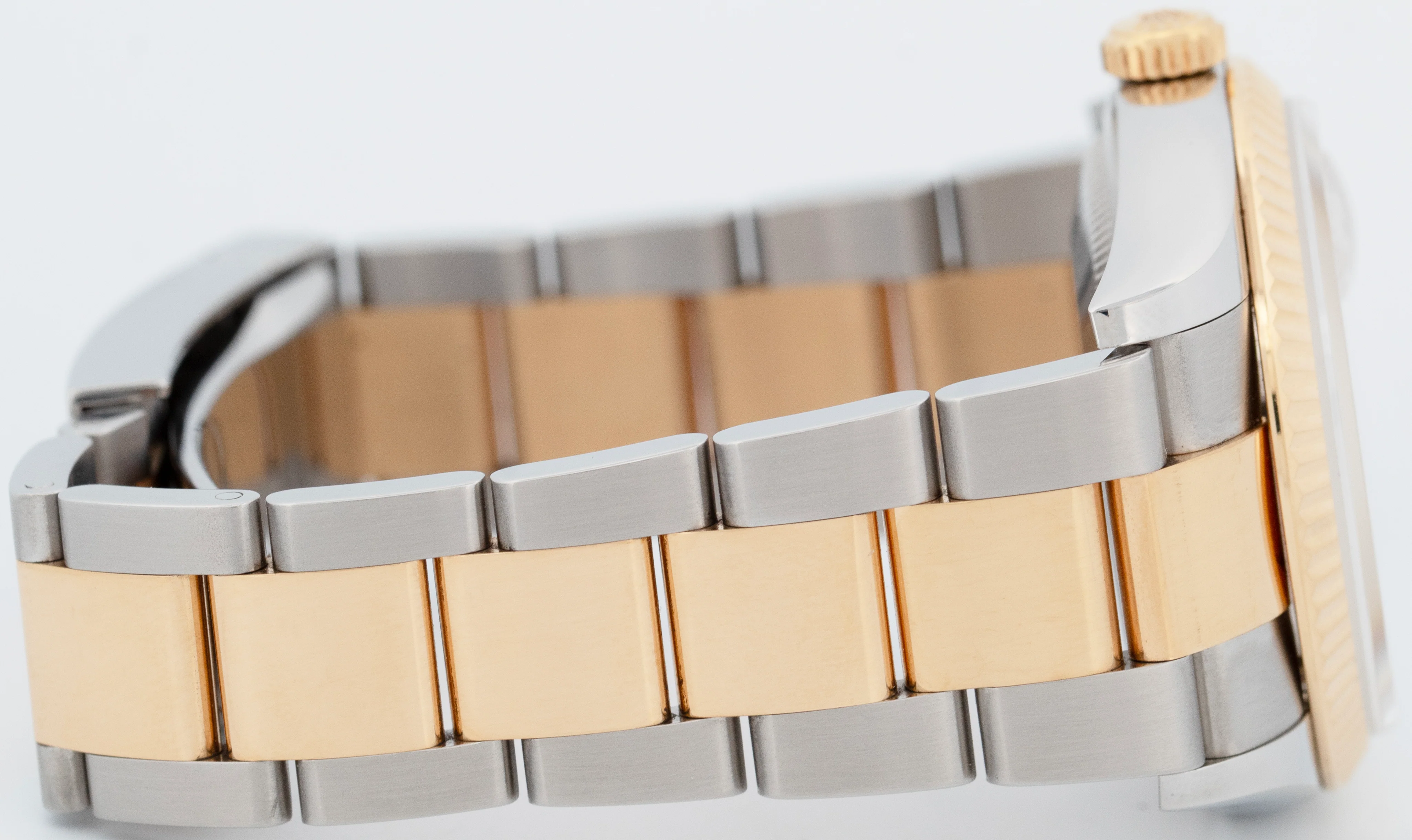 2023 Rolex DateJust Champagne Palm Motif 36mm Yellow Gold Oyster Watch 126233 - Image 6