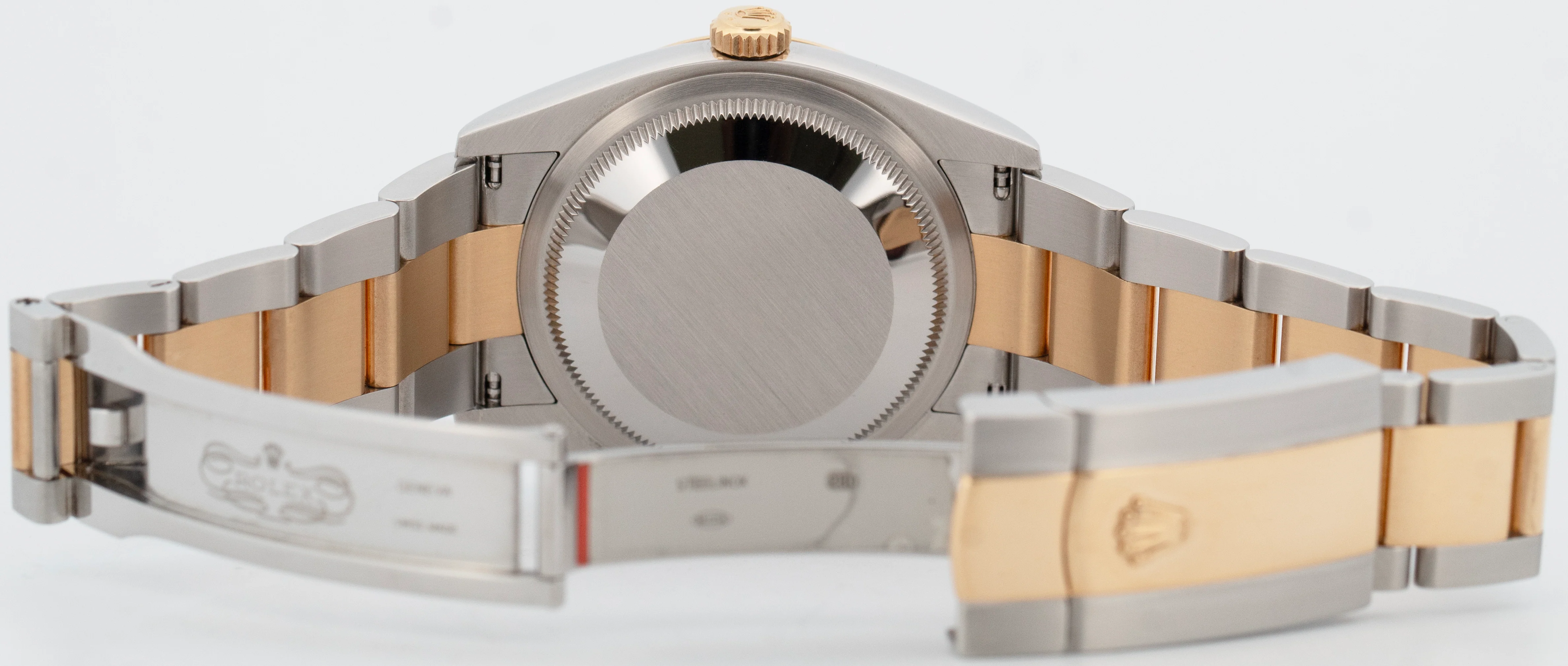 2023 Rolex DateJust Champagne Palm Motif 36mm Yellow Gold Oyster Watch 126233 - Image 7
