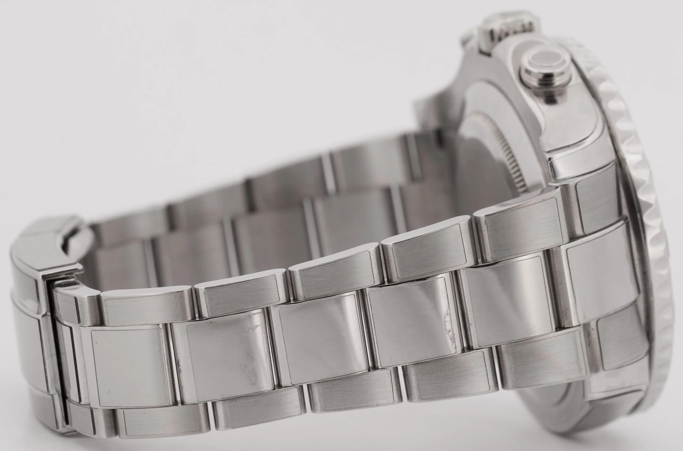 MERCEDES HANDS Rolex Yacht-Master II 44mm 116689 18K White Gold Platinum Watch - Image 8